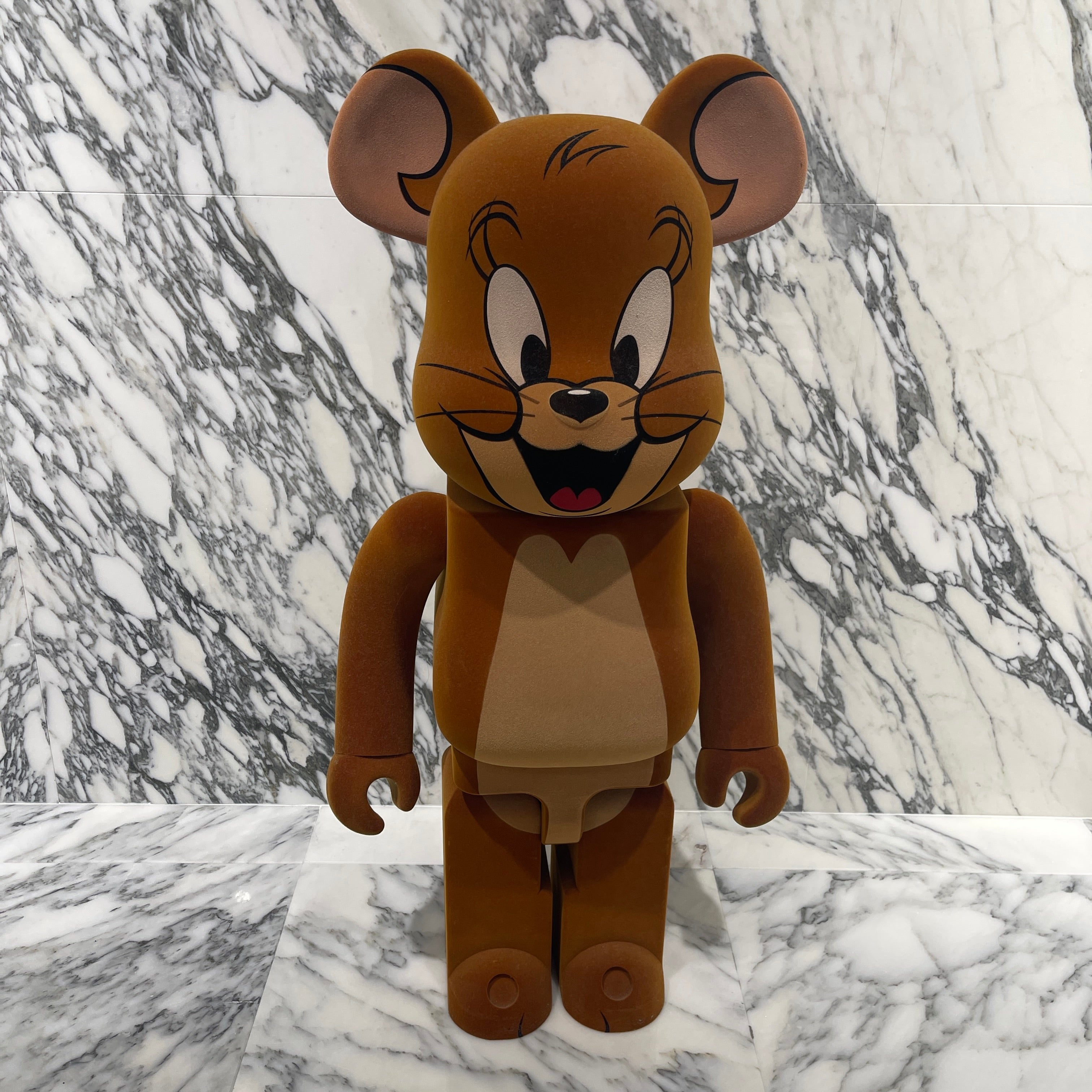 MEDICOM TOY 2020SS BE@RBRICK Tom And Jerry Flocked Jerry 1000％ 1000JERRY メディコムトイ ベアブリック トムとジェリー フロックド ジェリー 1000%
