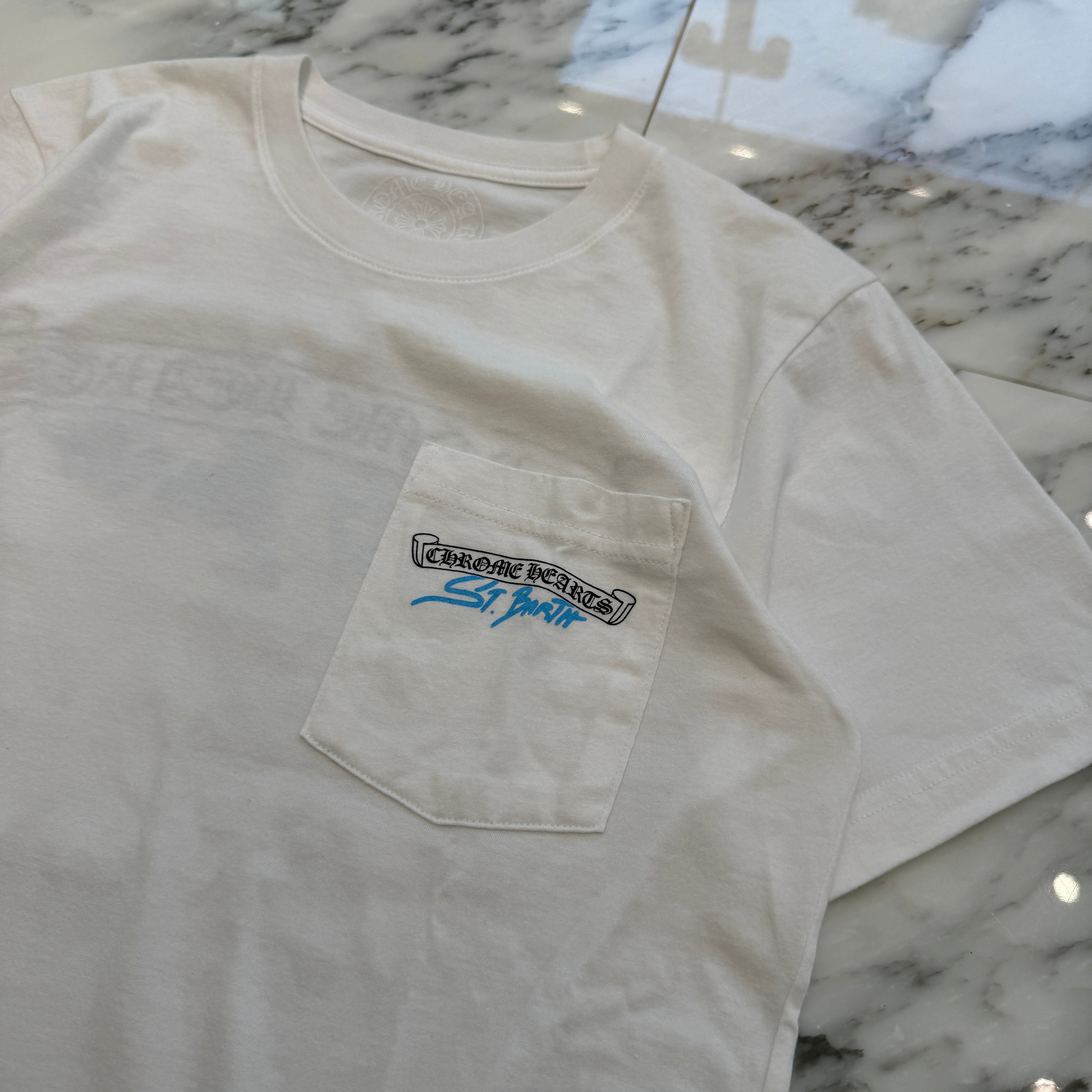 CHROME HEARTS St. Barth Limited Back Scroll Logo Tee Size S クロムハーツ セントバース限定 バックスクロールロゴ Tシャツ サイズS