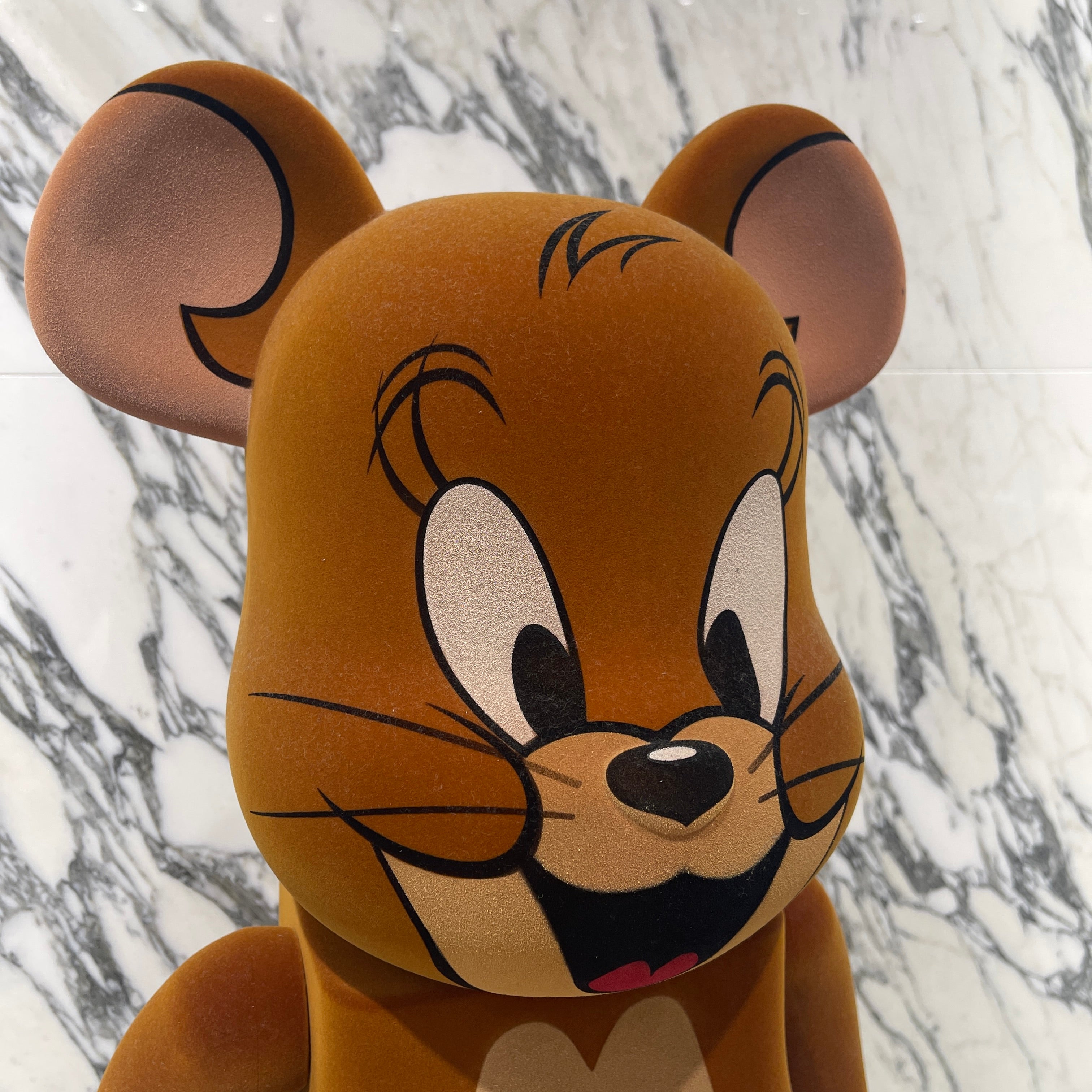 MEDICOM TOY 2020SS BE@RBRICK Tom And Jerry Flocked Jerry 1000％ 1000JERRY メディコムトイ ベアブリック トムとジェリー フロックド ジェリー 1000%