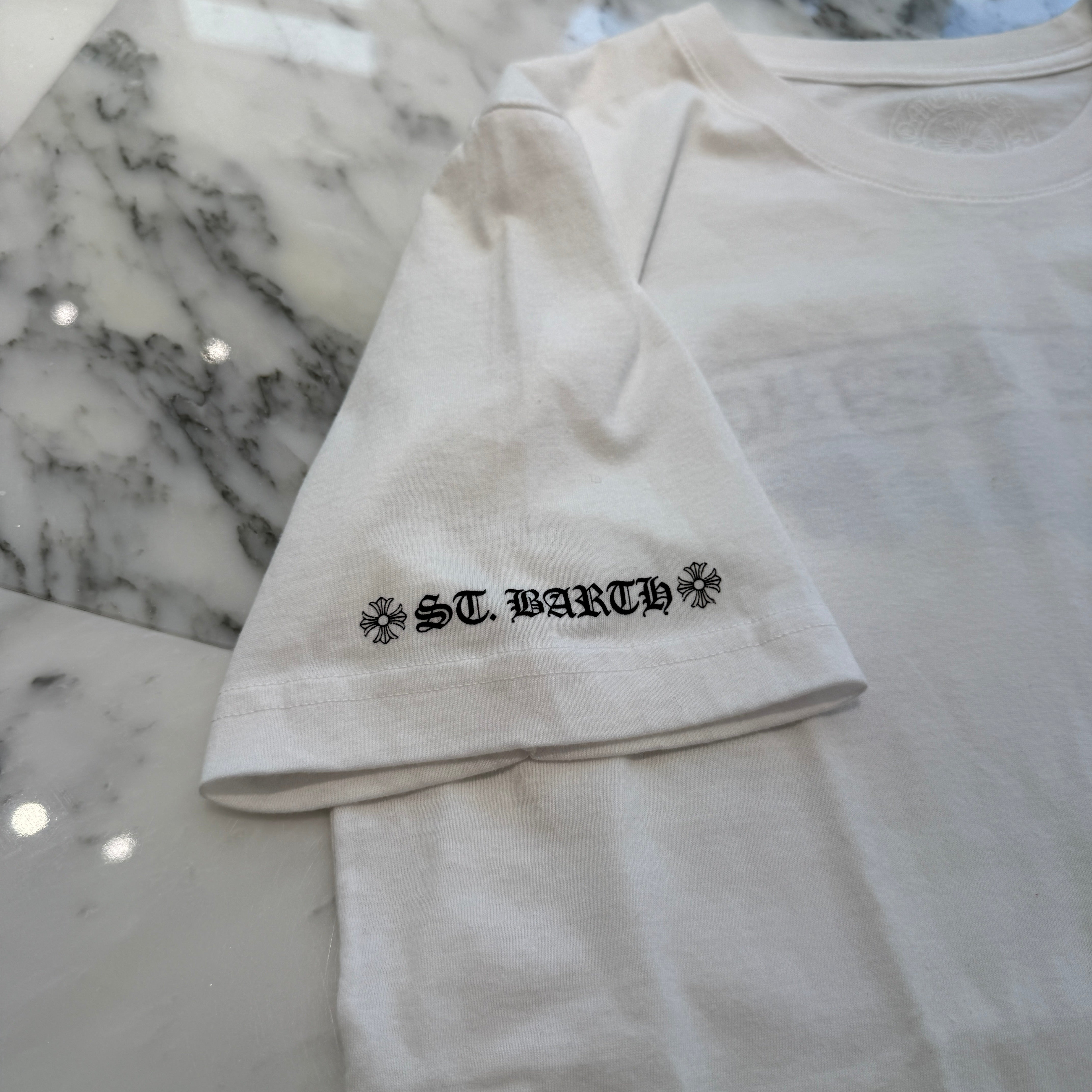 CHROME HEARTS St. Barth Limited Back Scroll Logo Tee Size S クロムハーツ セントバース限定 バックスクロールロゴ Tシャツ サイズS