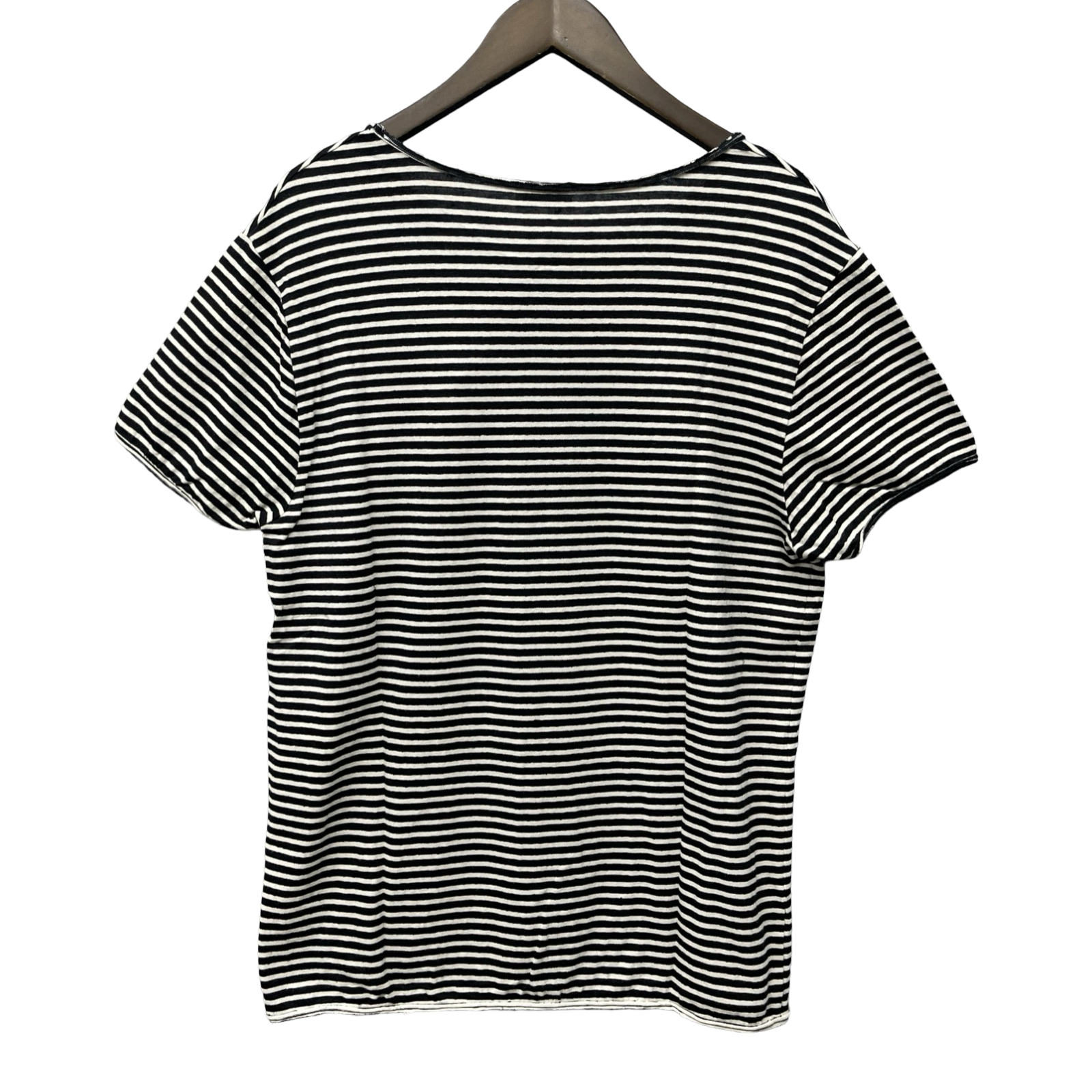 SAINT LAURENT PARIS 2021SS Border Tee 683809 Y36OZ Size M