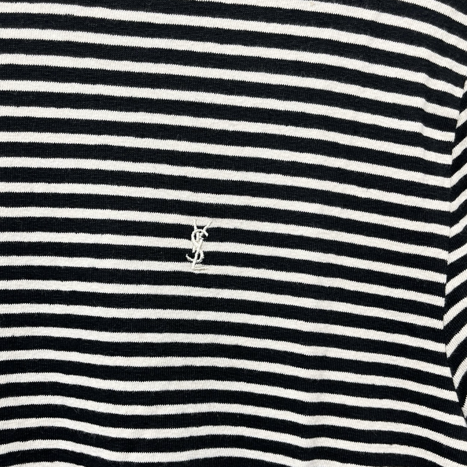 SAINT LAURENT PARIS 2021SS Border Tee 683809 Y36OZ Size M