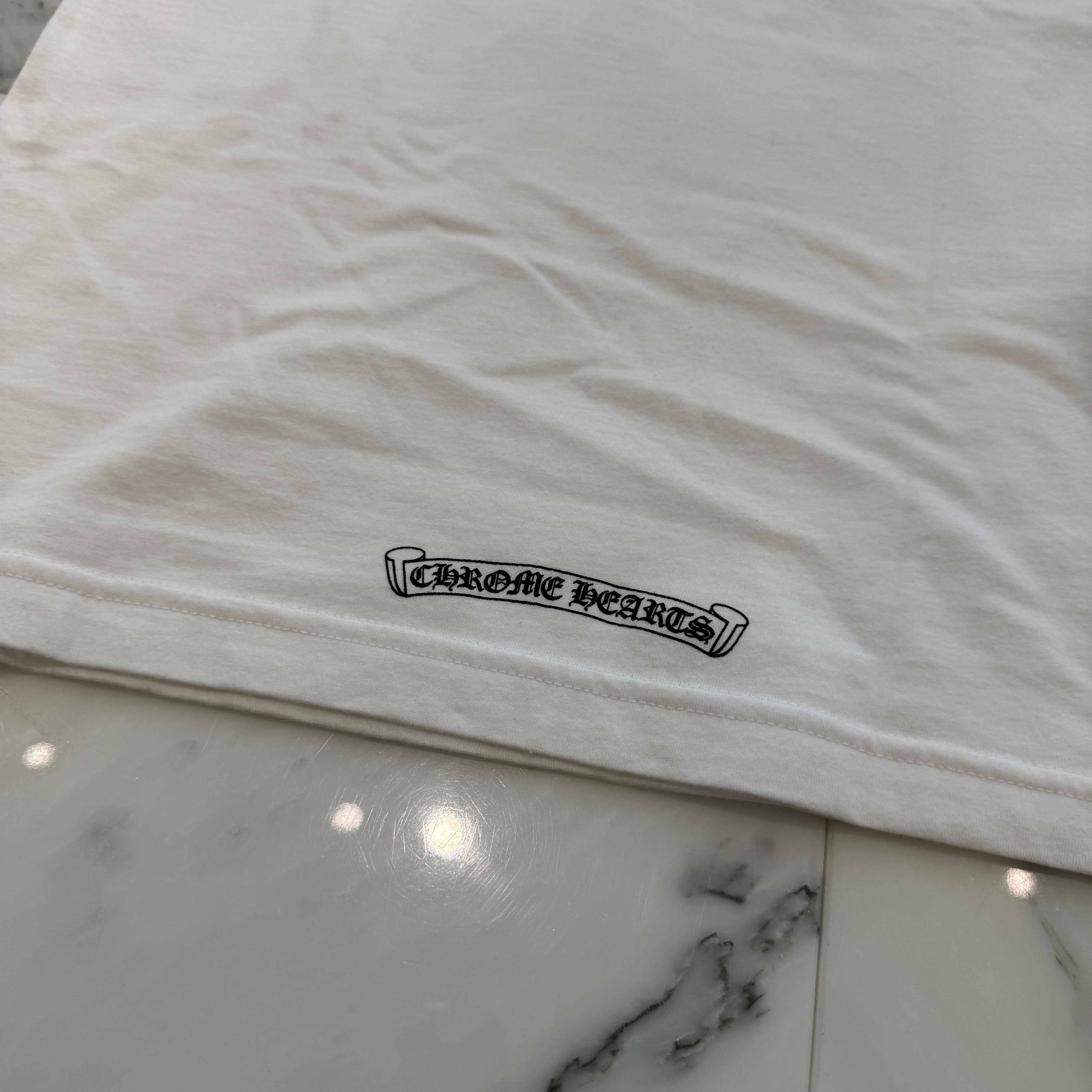 CHROME HEARTS St. Barth Limited Back Scroll Logo Tee Size S クロムハーツ セントバース限定 バックスクロールロゴ Tシャツ サイズS