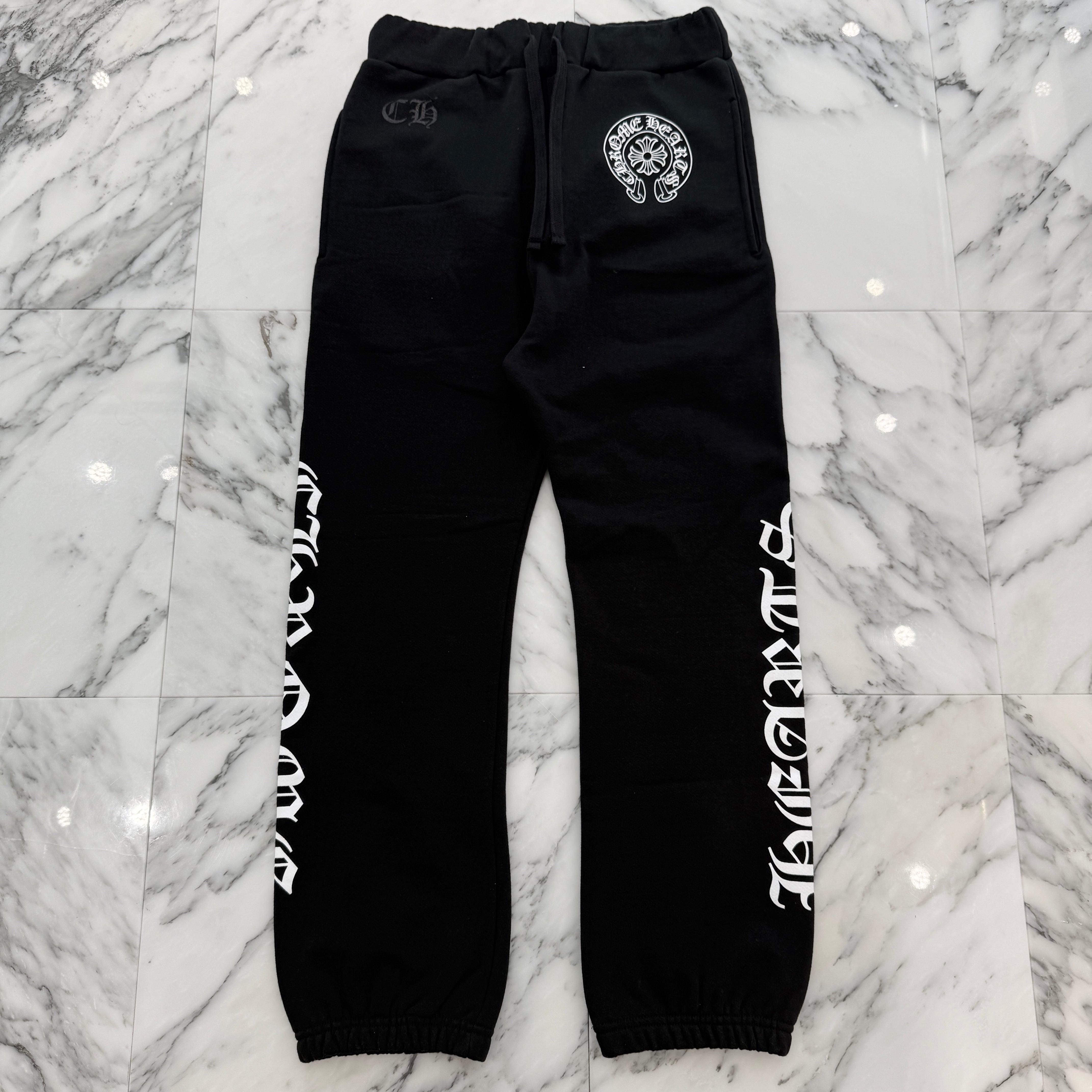 CHROME HEARTS Horseshoe Side Logo Sweat Long Pants Size M クロムハーツ ホースシュー サイドロゴ スウェットロングパンツ サイズM