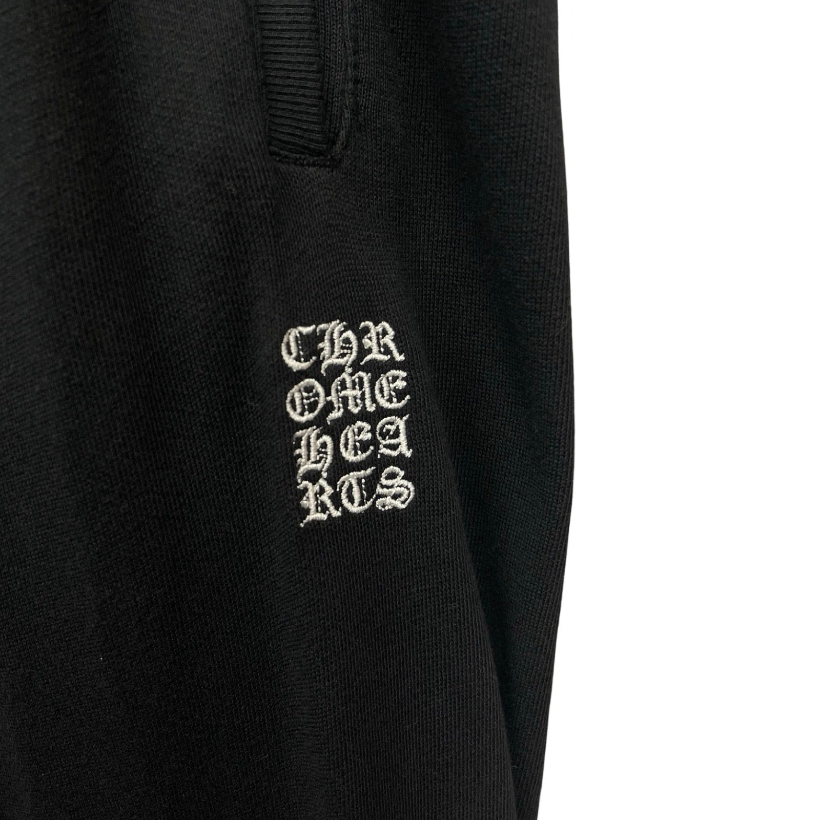 CHROME HEARTS Y NOT Cross Embroidery Sweat Pants Size L