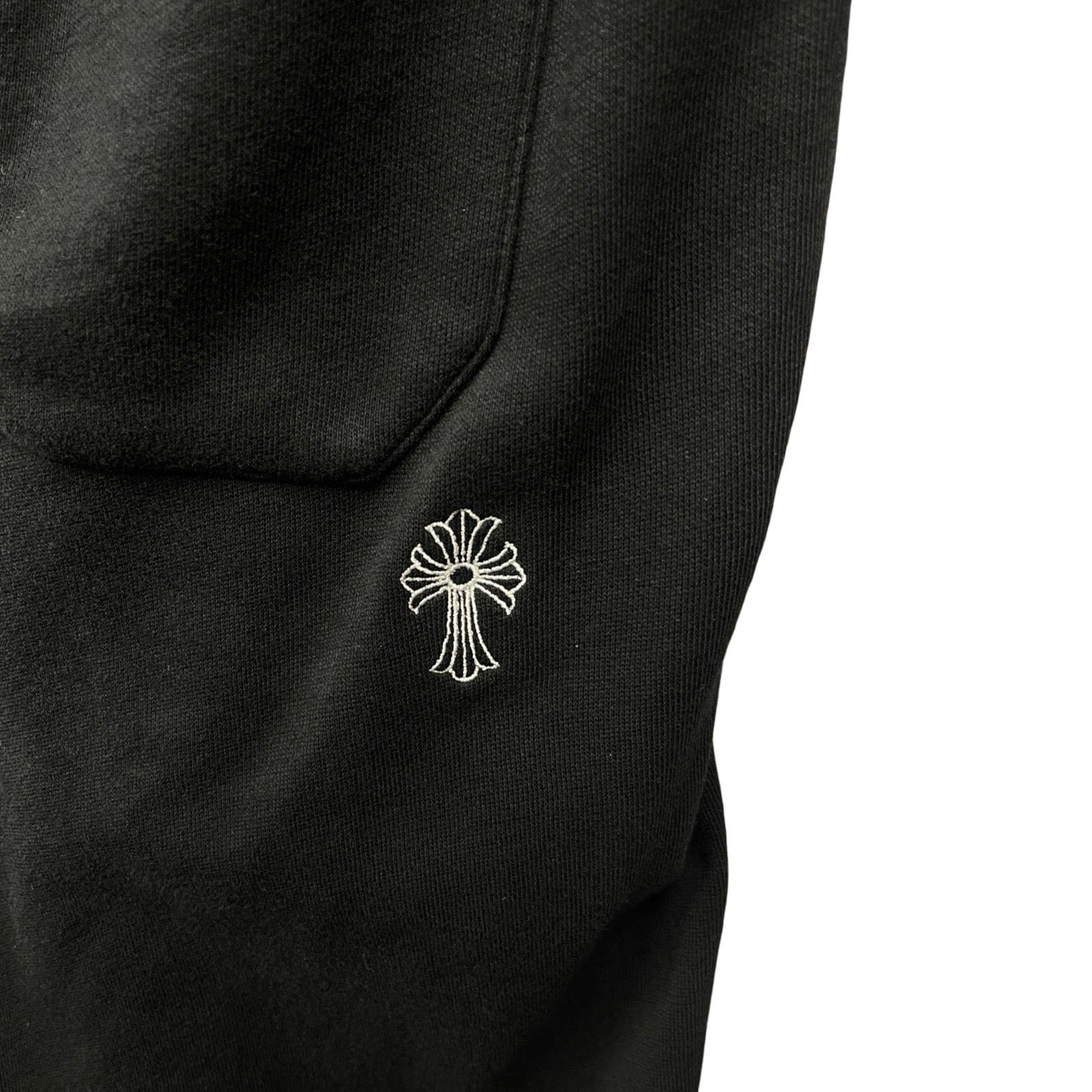 CHROME HEARTS Y NOT Cross Embroidery Sweat Pants Size L