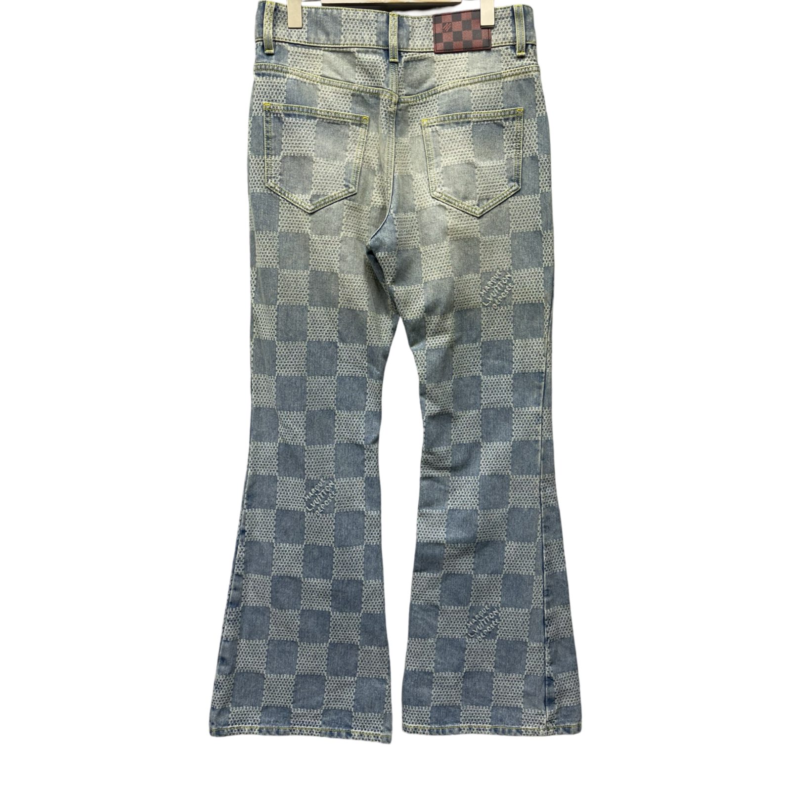 LOUIS VUITTON 2024AW Damier Bootcut Denim Pants 1AFI15 Size 29