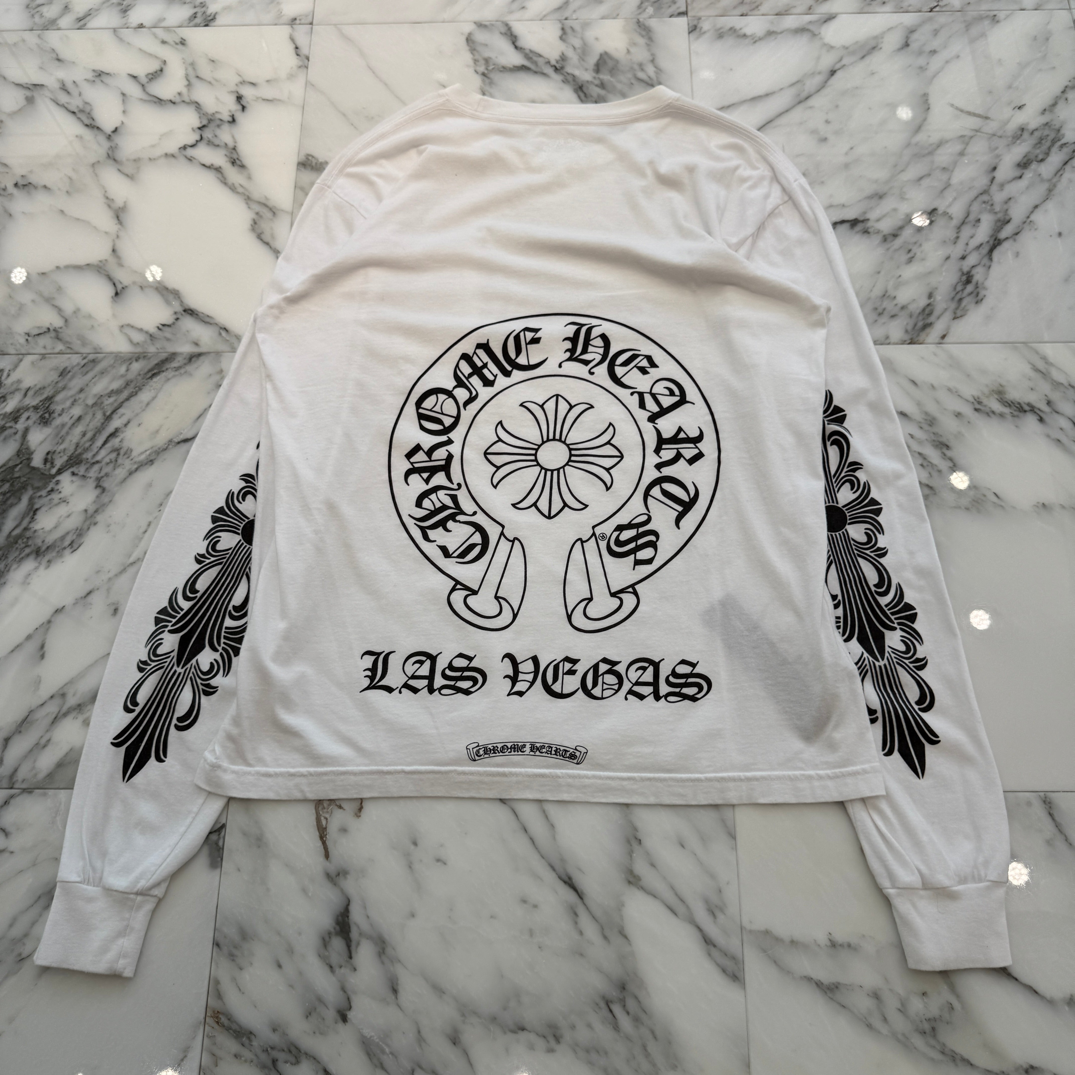 CHROME HEARTS Las Vegas Limited Horseshoe Long Sleeve Tee Size L クロムハーツ ラスベガス限定 ホースシュー ロングスリーブ Tシャツ サイズL