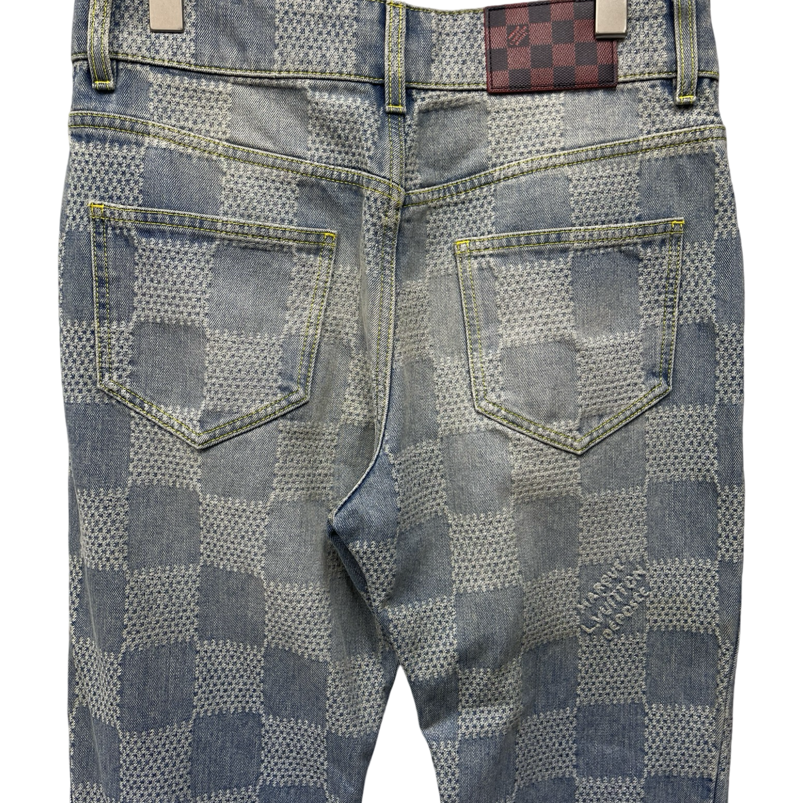 LOUIS VUITTON 2024AW Damier Bootcut Denim Pants 1AFI15 Size 29