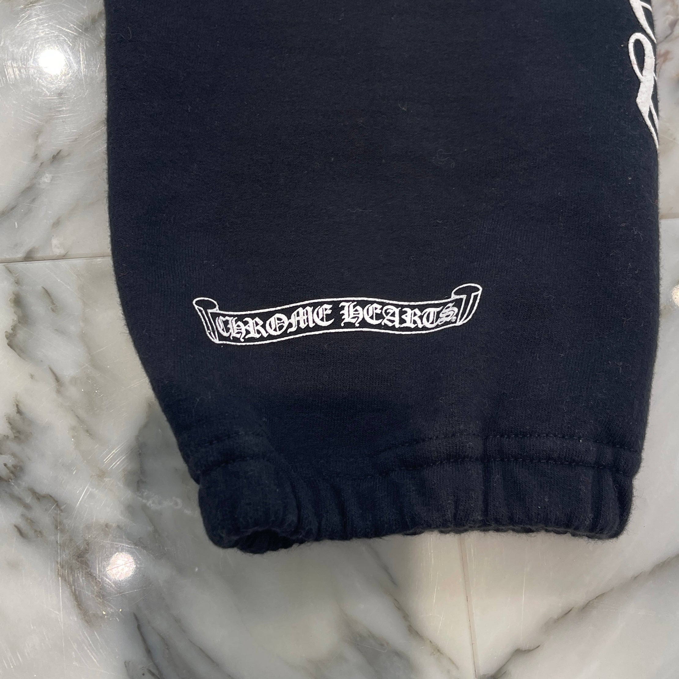 CHROME HEARTS Scroll Label Side Logo Sweat Long Pants Size M