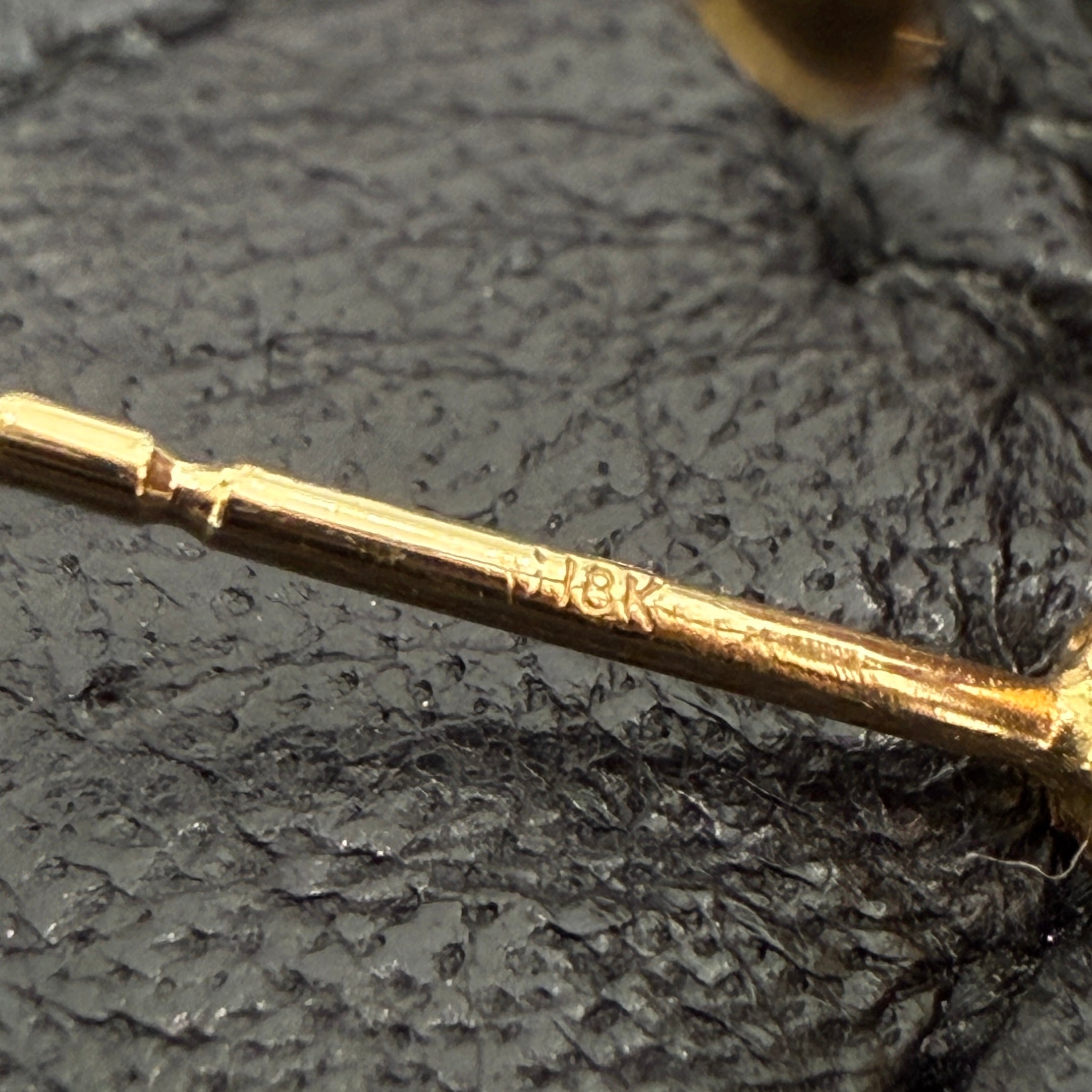 CHROME HEARTS 22K TINY CH Cross Hoop Earrings クロムハーツ 22K