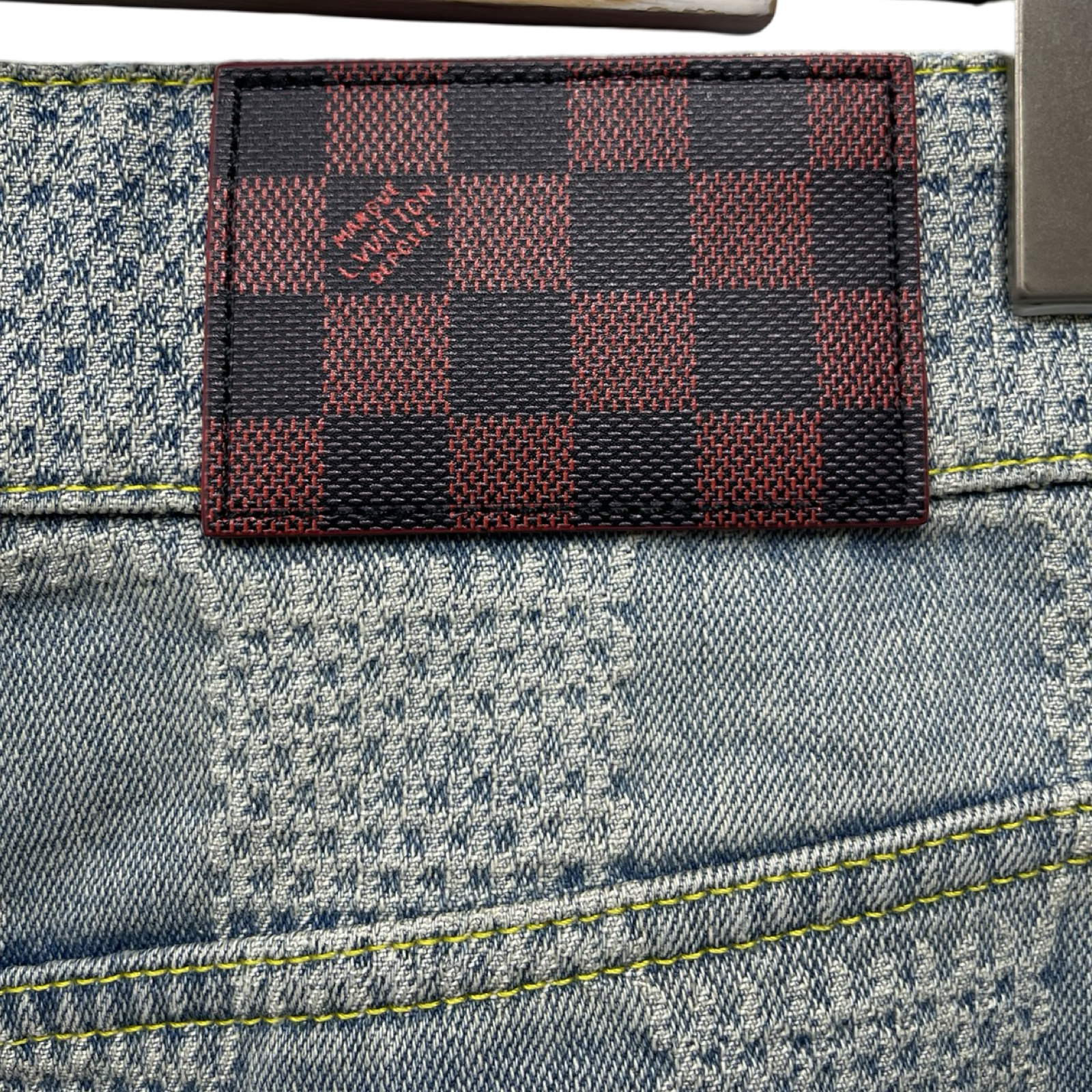 LOUIS VUITTON 2024AW Damier Bootcut Denim Pants 1AFI15 Size 29