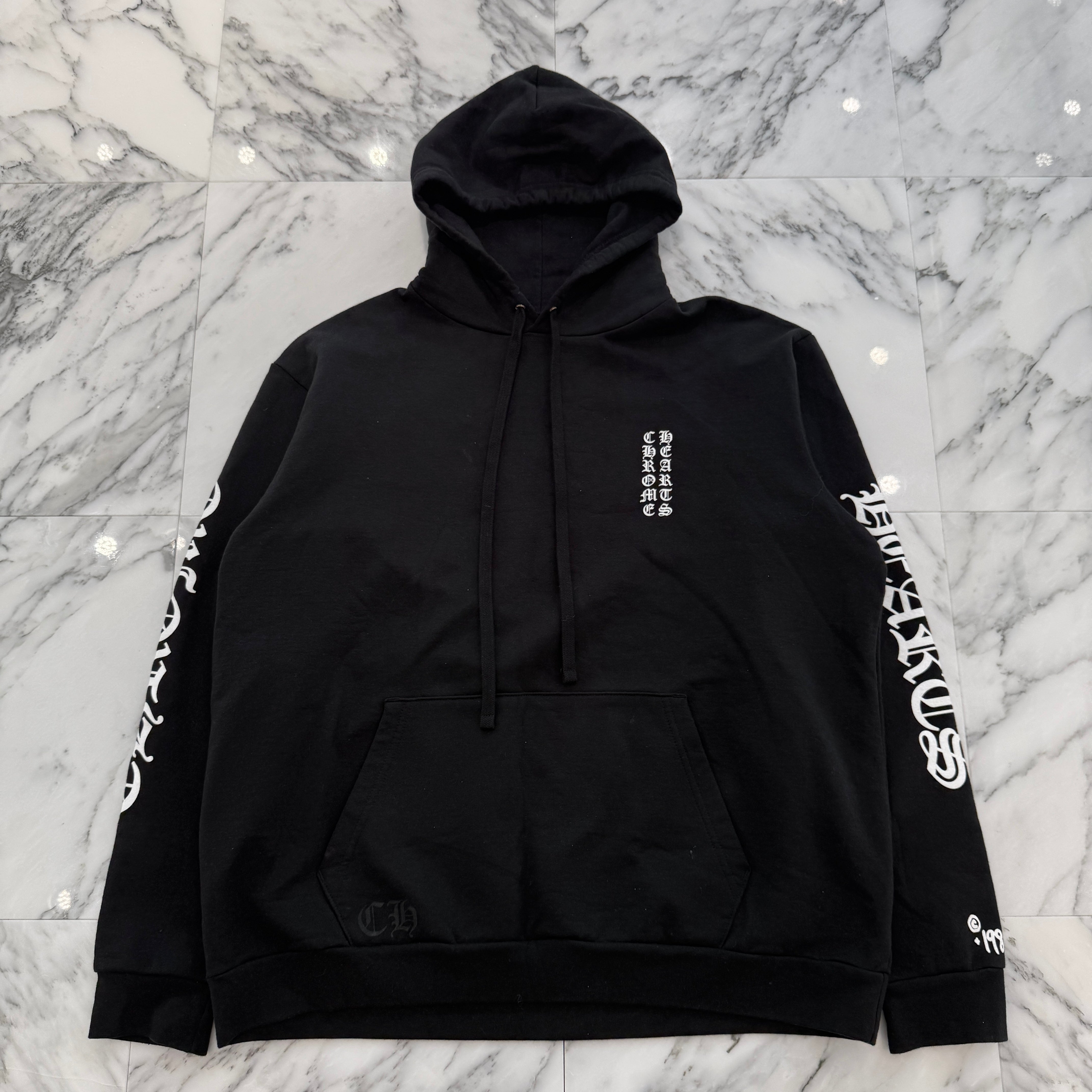 CHROME HEARTS 1988 Vertical Logo Pullover Hoodie Size XL クロムハーツ 1988 ヴァーティカルロゴ プルオーバーフーディー サイズXL