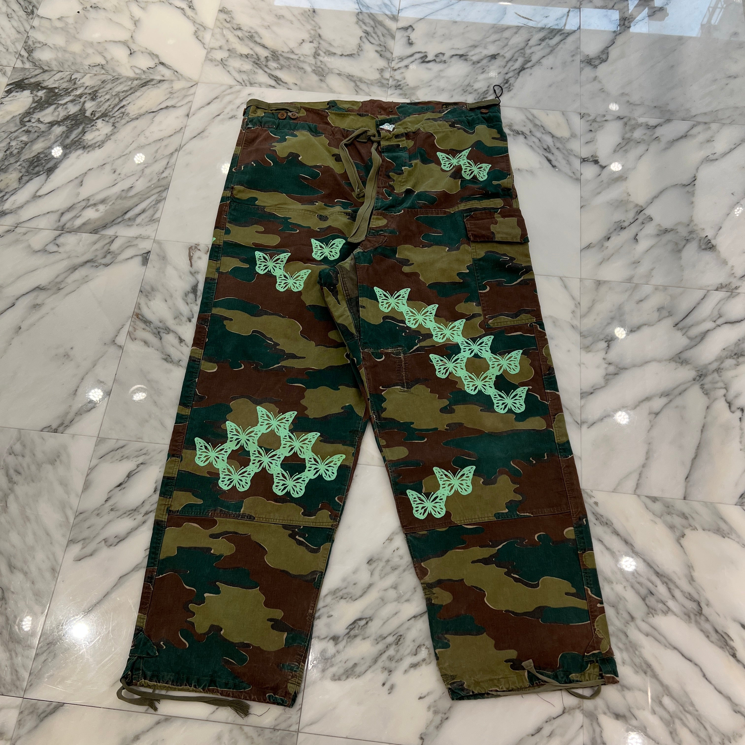 ABOUT DREAMS Butterfly Camouflage Cargo Pants Size 50 アバウトドリームズ バタフライ カモフラージュ カーゴパンツ サイズ50