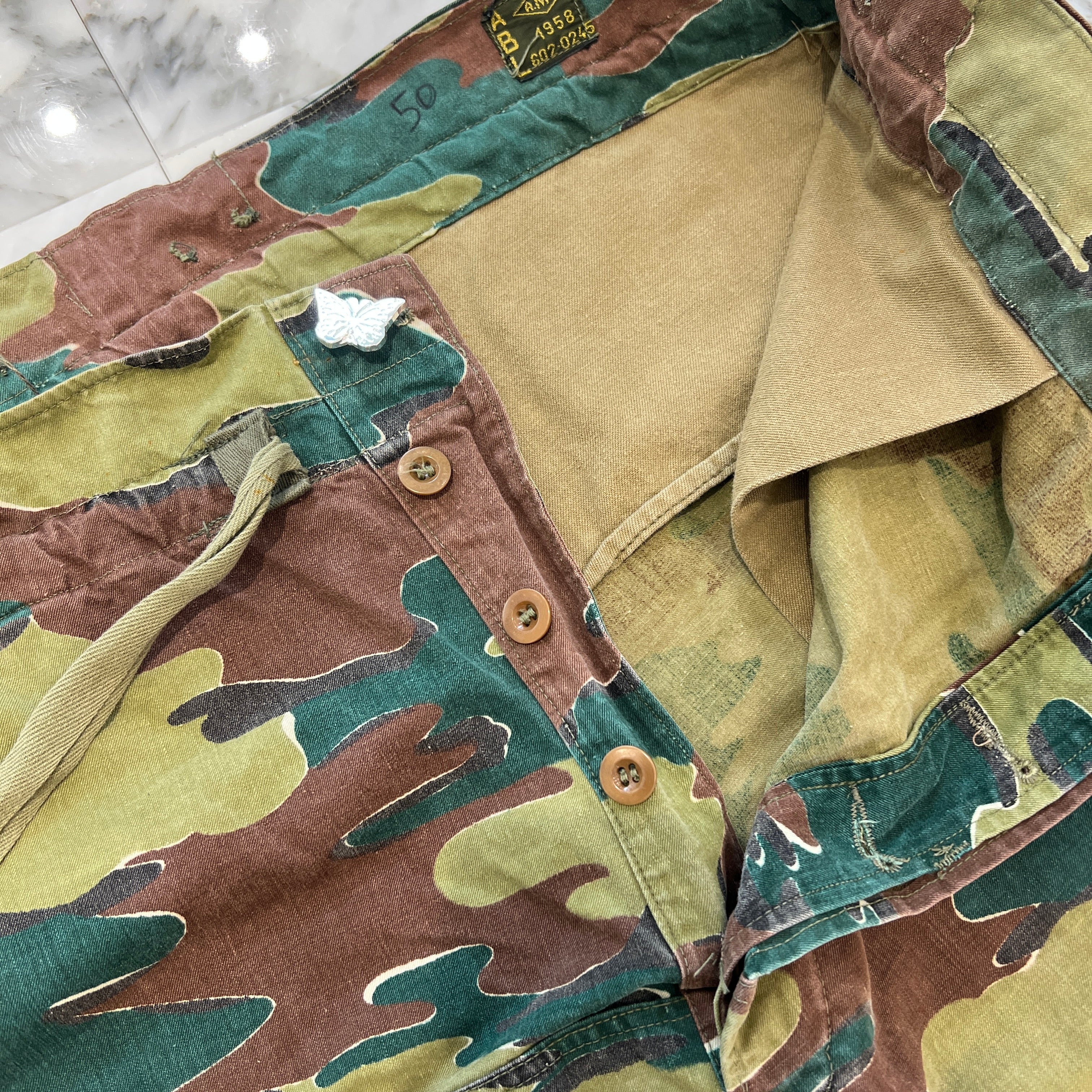 ABOUT DREAMS Butterfly Camouflage Cargo Pants Size 50 アバウトドリームズ バタフライ カモフラージュ カーゴパンツ サイズ50