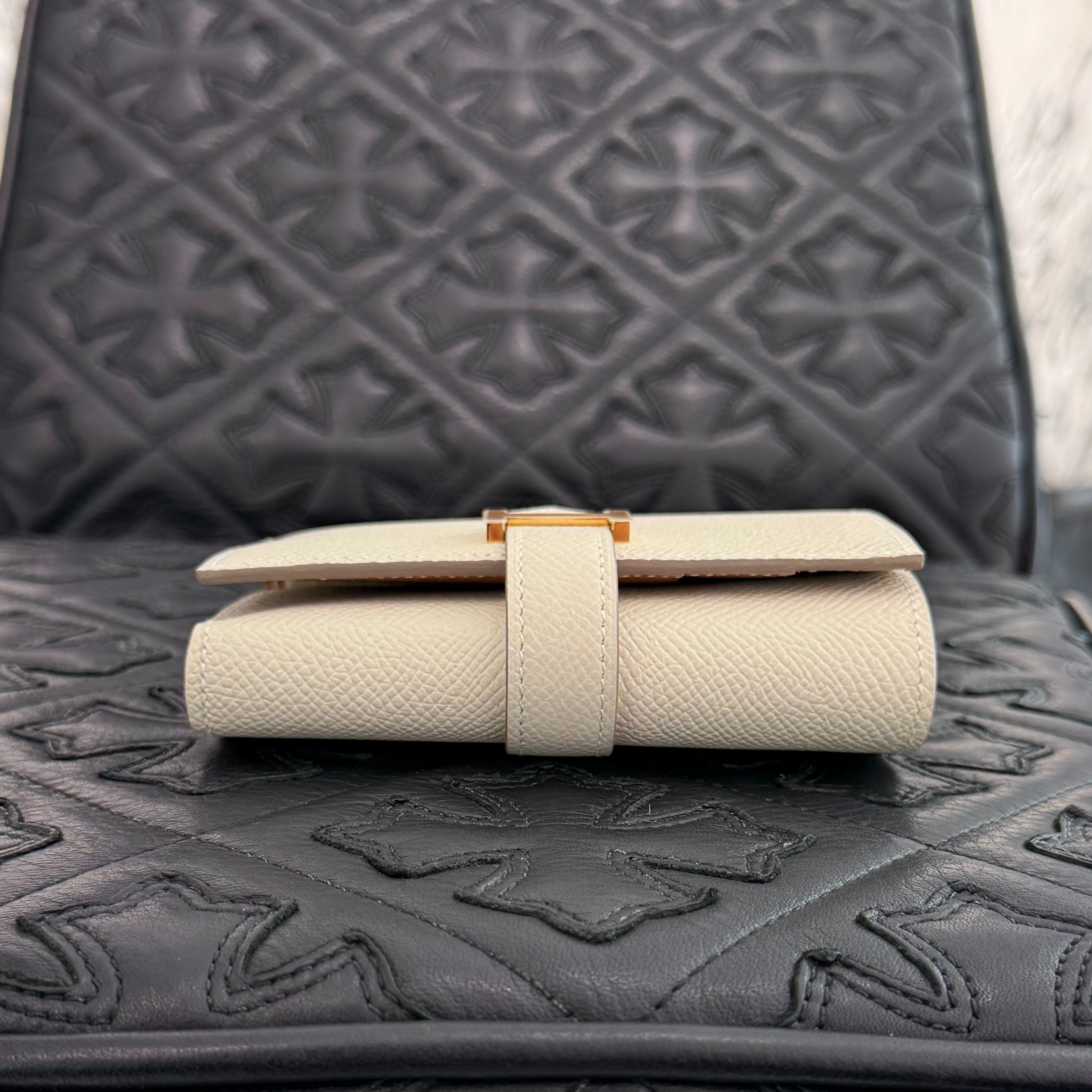 HERMES Bearn Combine Verso Wallet "Craie × Gold" W刻印 エルメス ベアン コンビネ ヴェルソ ウォレット "クレ×ゴールド" W刻印