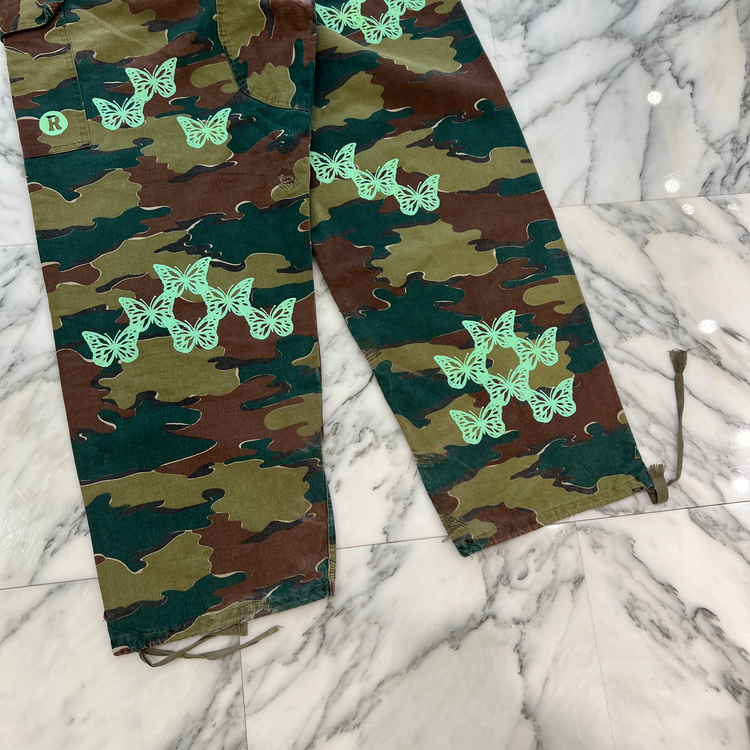 ABOUT DREAMS Butterfly Camouflage Cargo Pants Size 50 アバウトドリームズ バタフライ カモフラージュ カーゴパンツ サイズ50