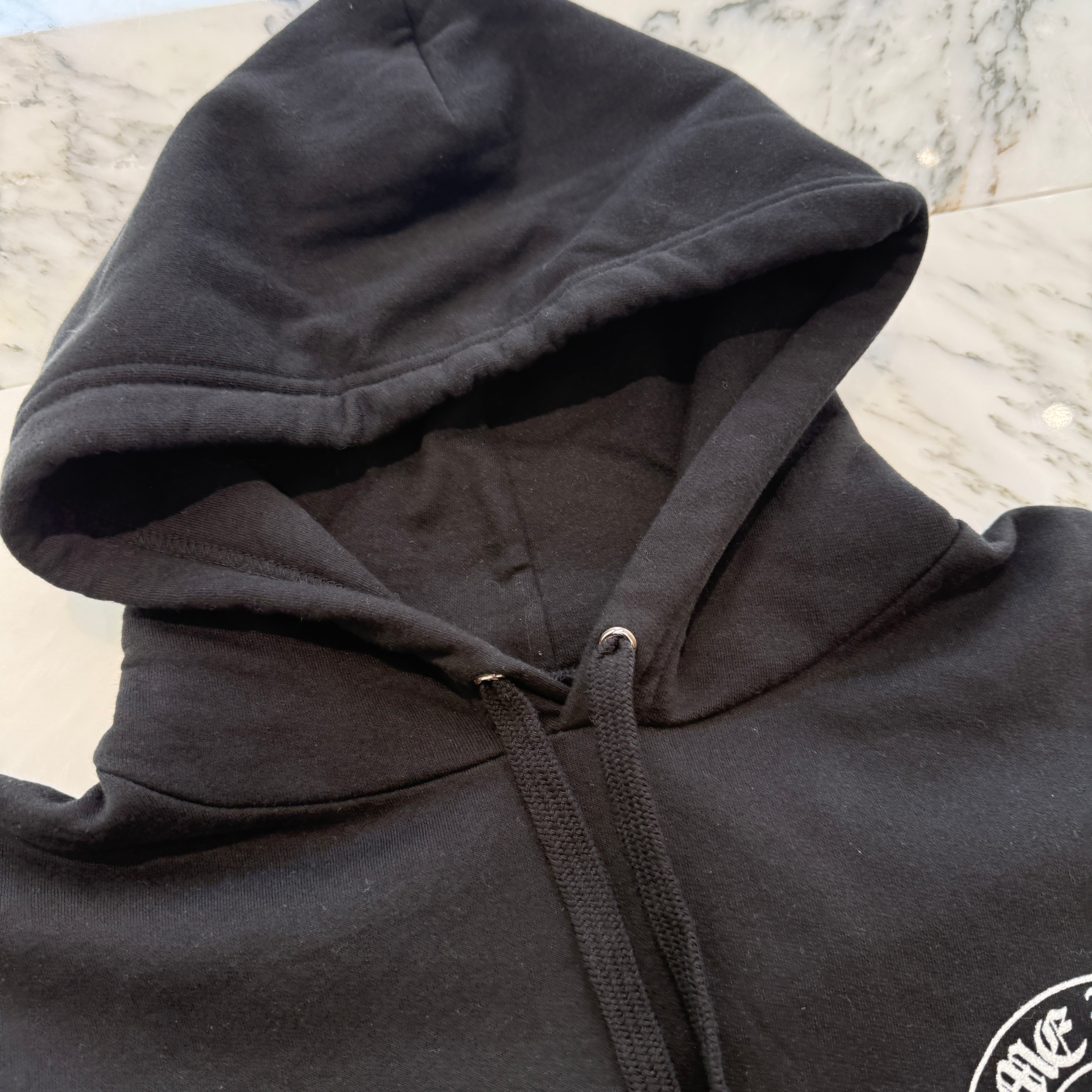 CHROME HEARTS Online Limited Silver Horseshoe Pullover Hoodie Size L クロムハーツ オンライン限定 シルバーホースシュー プルオーバーフーディー サイズL