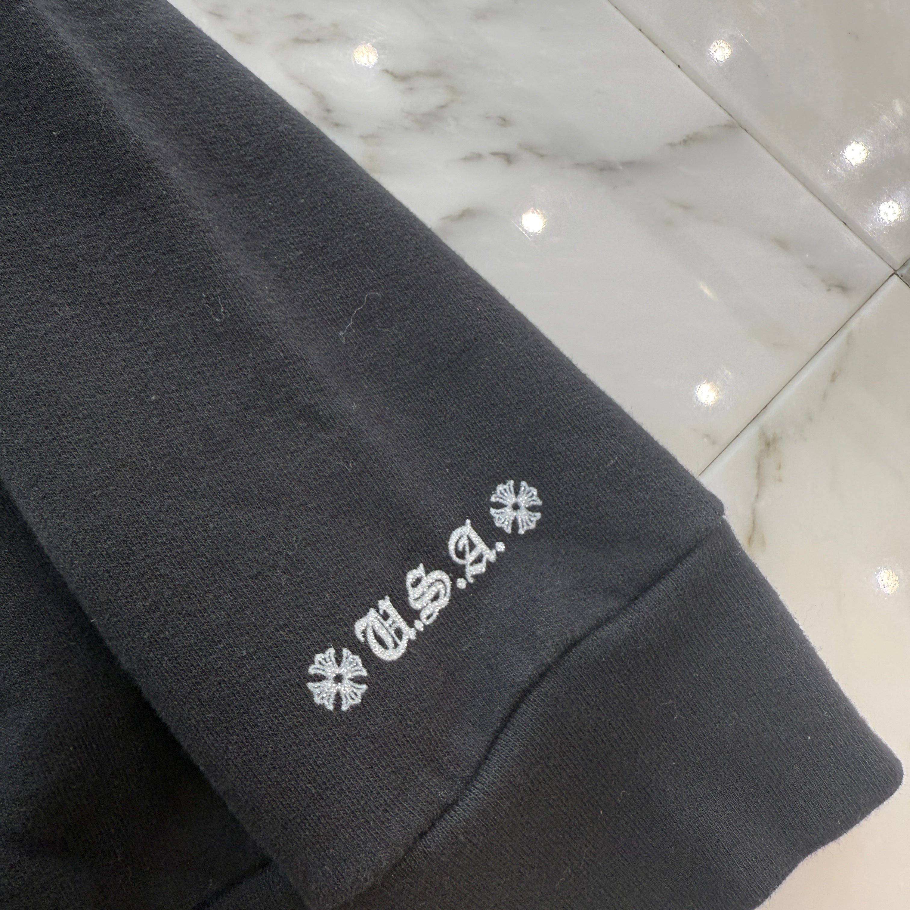 CHROME HEARTS Online Limited Silver Horseshoe Pullover Hoodie Size L クロムハーツ オンライン限定 シルバーホースシュー プルオーバーフーディー サイズL