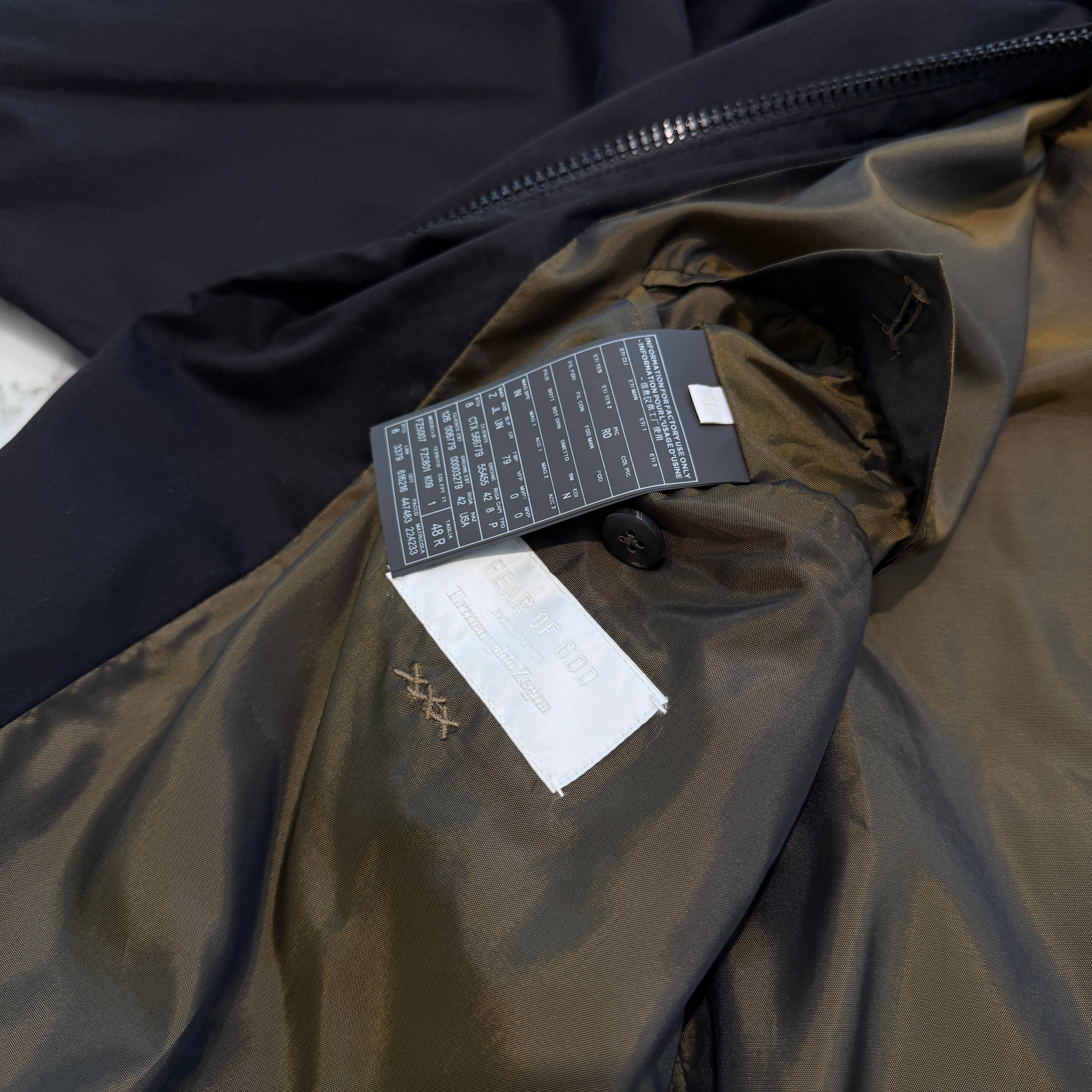 FEAR OF GOD × Ermenegildo Zegna 2020AW Logo Print Coach Jacket