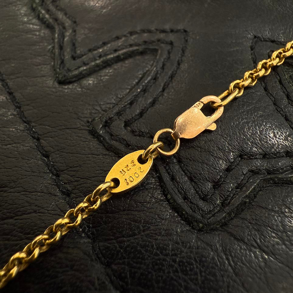 CHROME HEARTS 22K Roll Chain Necklace Size 16 Inch クロムハーツ