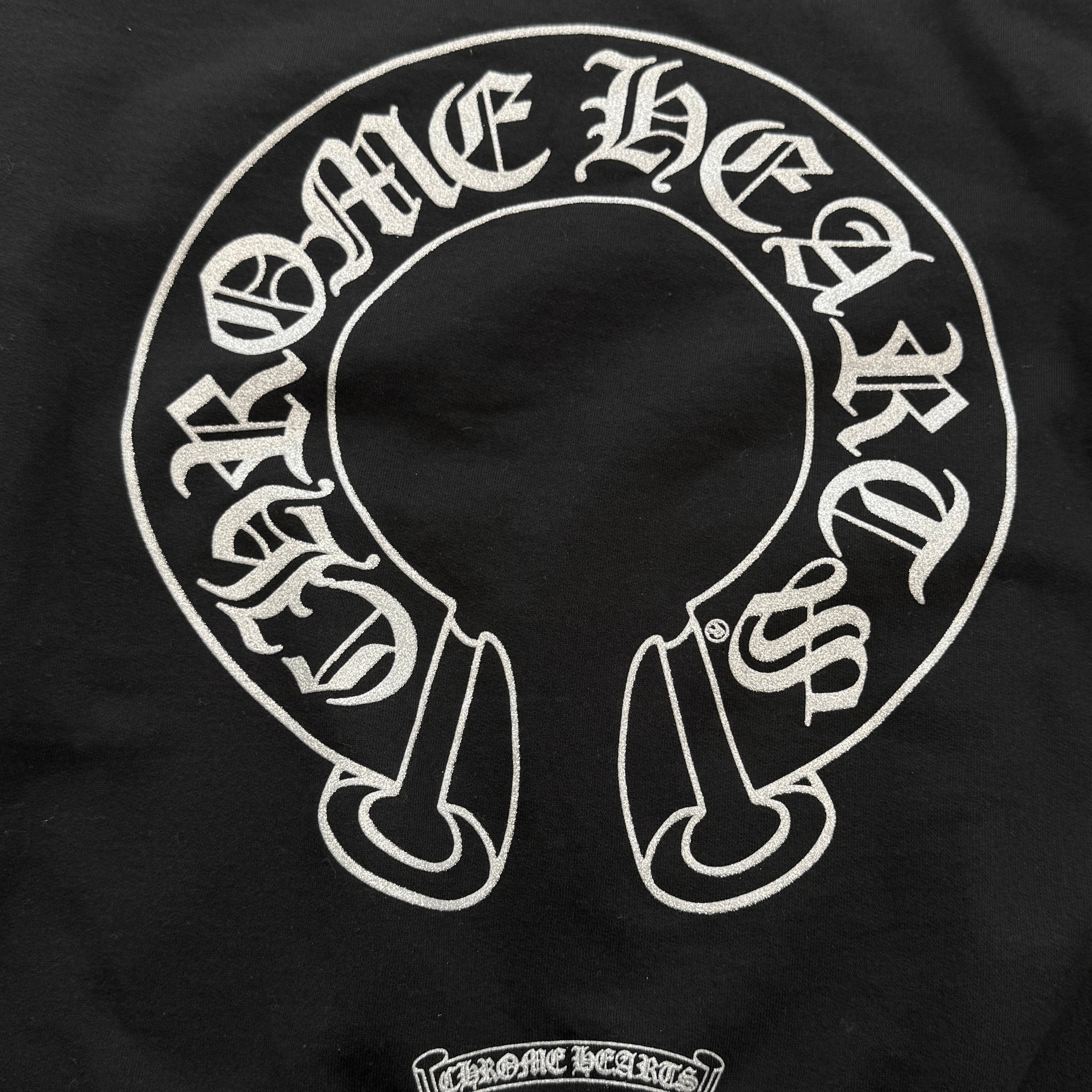 CHROME HEARTS Online Limited Silver Horseshoe Pullover Hoodie Size L クロムハーツ オンライン限定 シルバーホースシュー プルオーバーフーディー サイズL