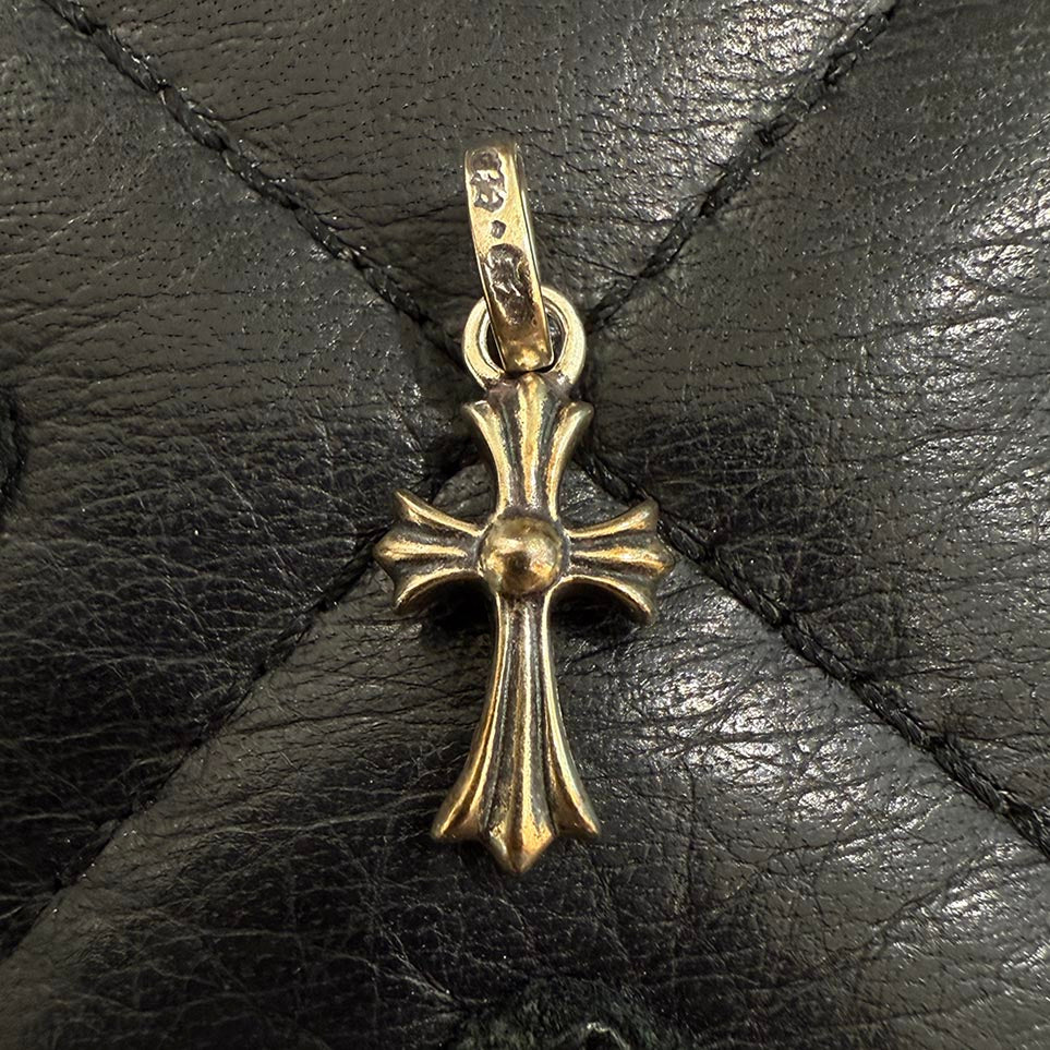 CHROME HEARTS Baby Fat Cross Pave Diamond Pendant Top クロムハーツ