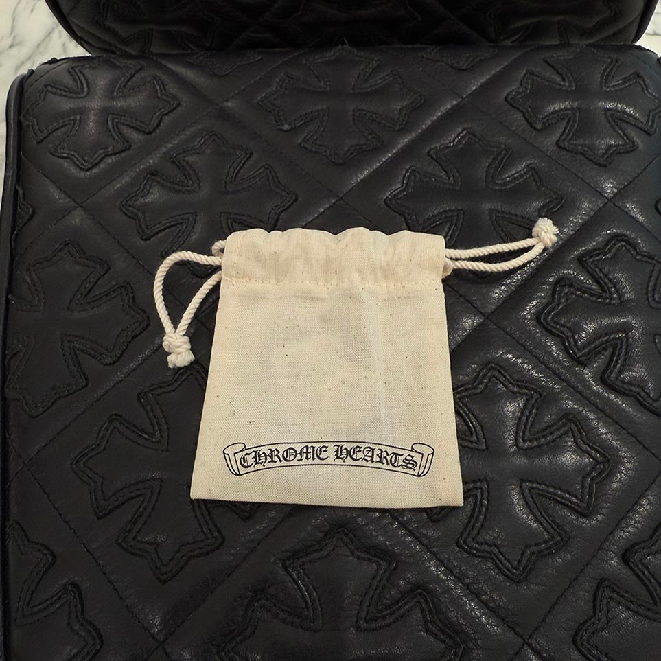 CHROME HEARTS Silicone Rubber Cross Band Hoop Earring クロムハーツ シリコンラバー クロスバンド フープピアス