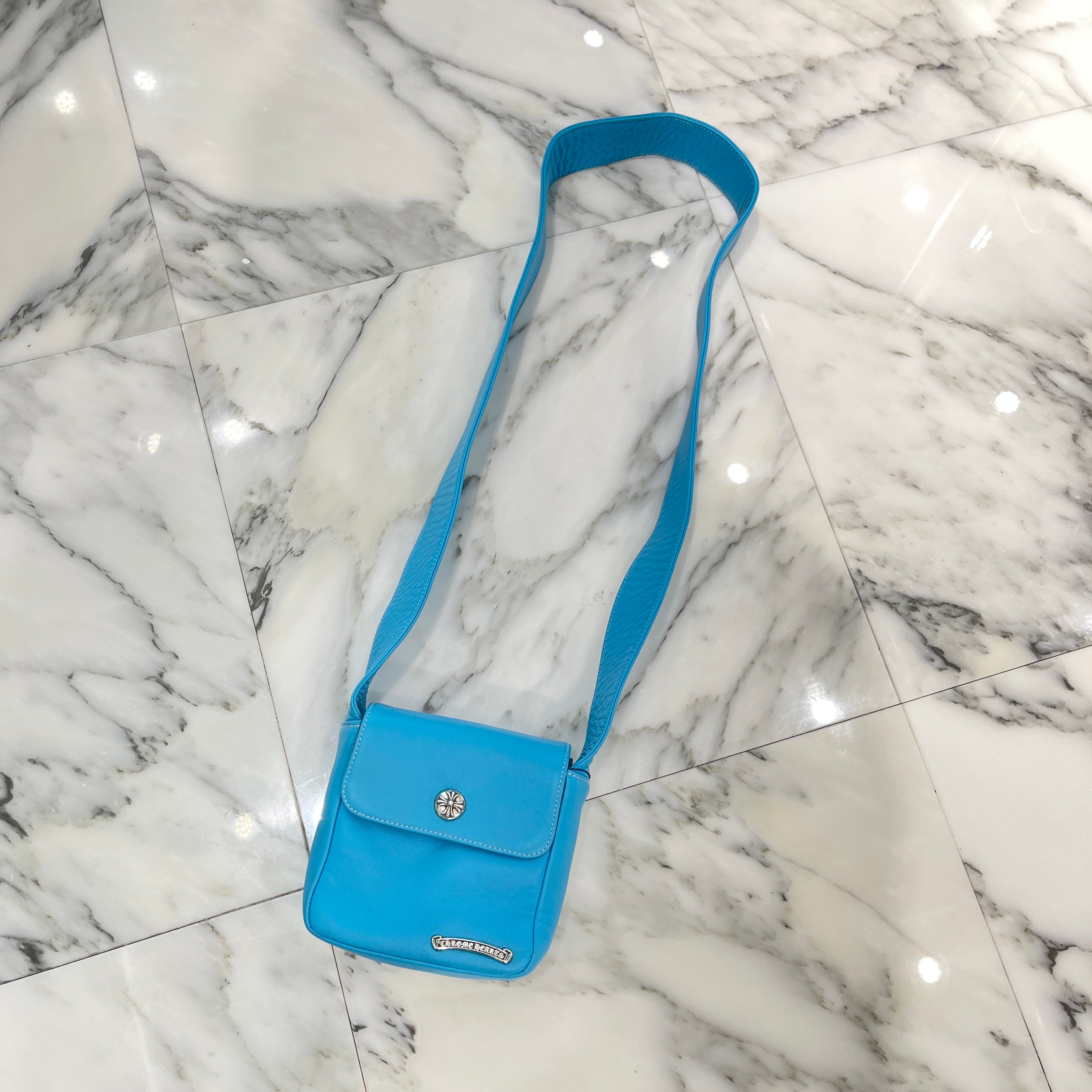 CHROME HEARTS HOT POT CH Plus Cross Ball Leather Shoulder Bag クロムハーツ ホットポット CHプラス クロスボール レザーショルダーバッグ