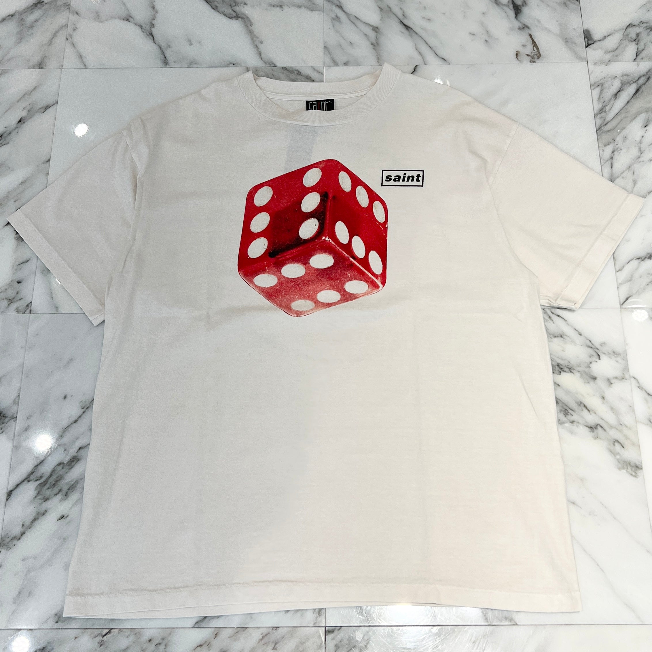 SAINT Mxxxxxx 2023SS Dice Print Tee SM-S23-0000-014 Size XL セントマイケル ダイスプリント Tシャツ サイズXL