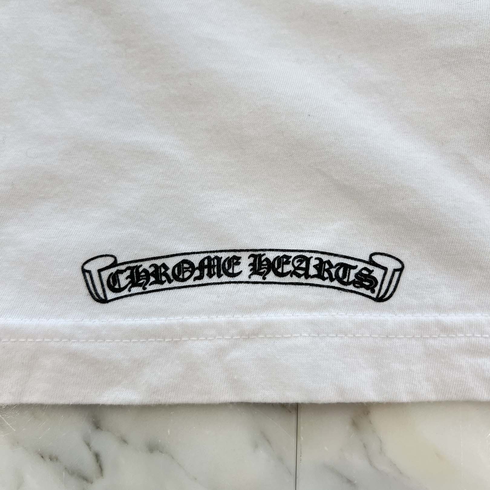 CHROME HEARTS "LOVE YOU" Neck Logo Long Sleeve Tee Size L クロムハーツ ラブユー ネックロゴ  ロングスリーブTシャツ サイズL