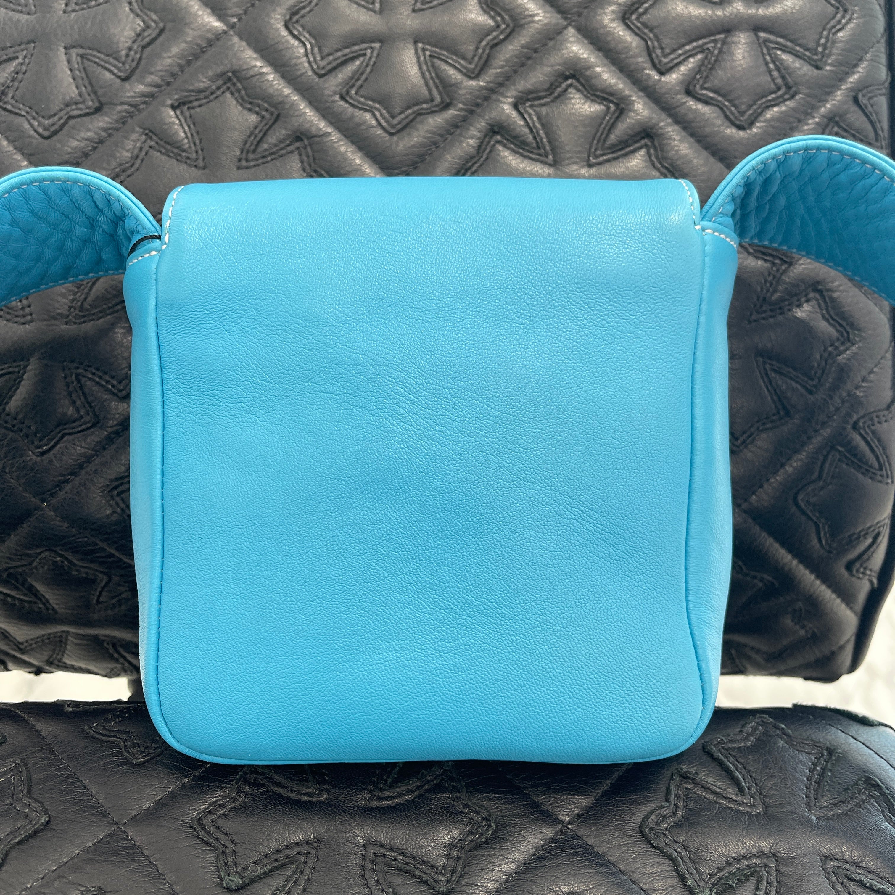 CHROME HEARTS HOT POT CH Plus Cross Ball Leather Shoulder Bag クロムハーツ ホットポット CHプラス クロスボール レザーショルダーバッグ