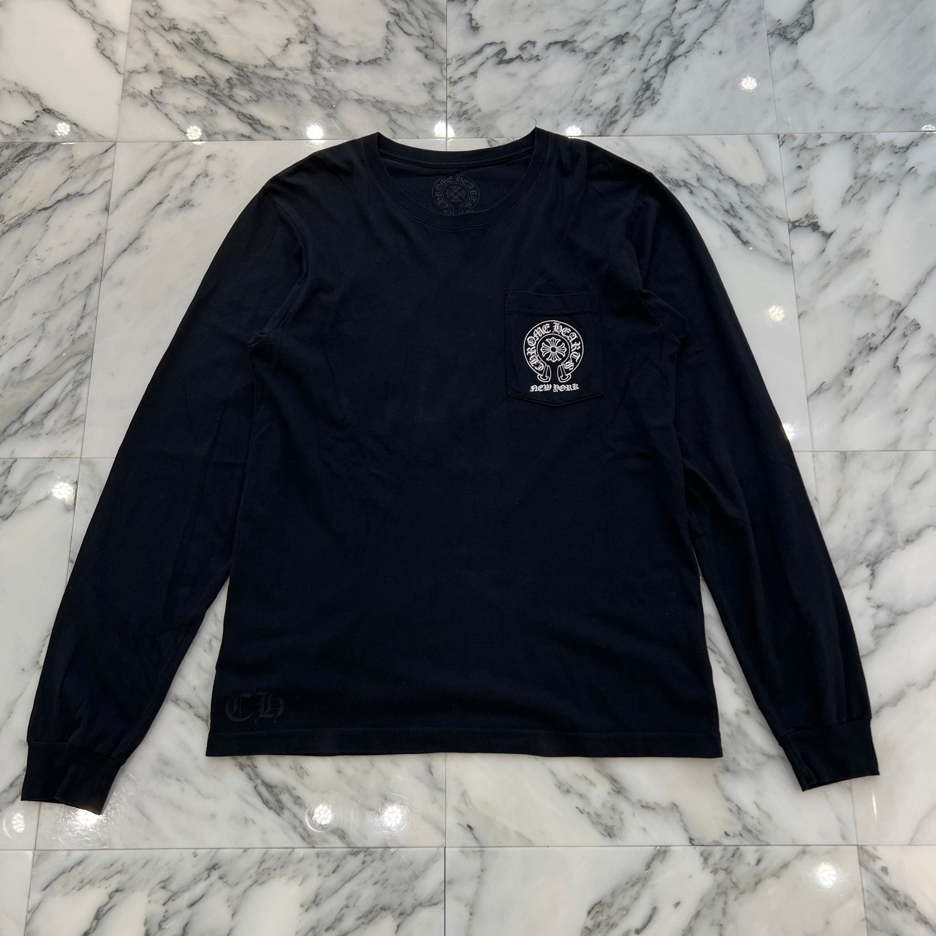CHROME HEARTS NEW YORK Limited Horseshoe Long Sleeve Tee Size M クロムハーツ ニューヨーク限定 ホースシュー ロングスリーブTシャツ サイズM