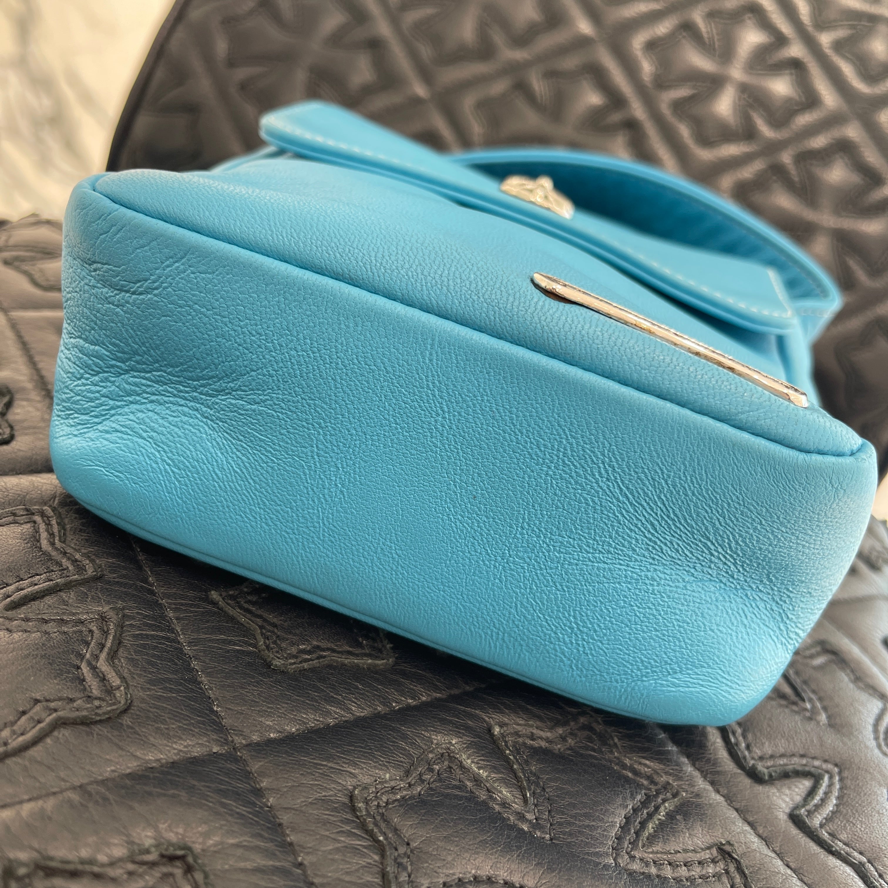 CHROME HEARTS HOT POT CH Plus Cross Ball Leather Shoulder Bag クロムハーツ ホットポット CHプラス クロスボール レザーショルダーバッグ