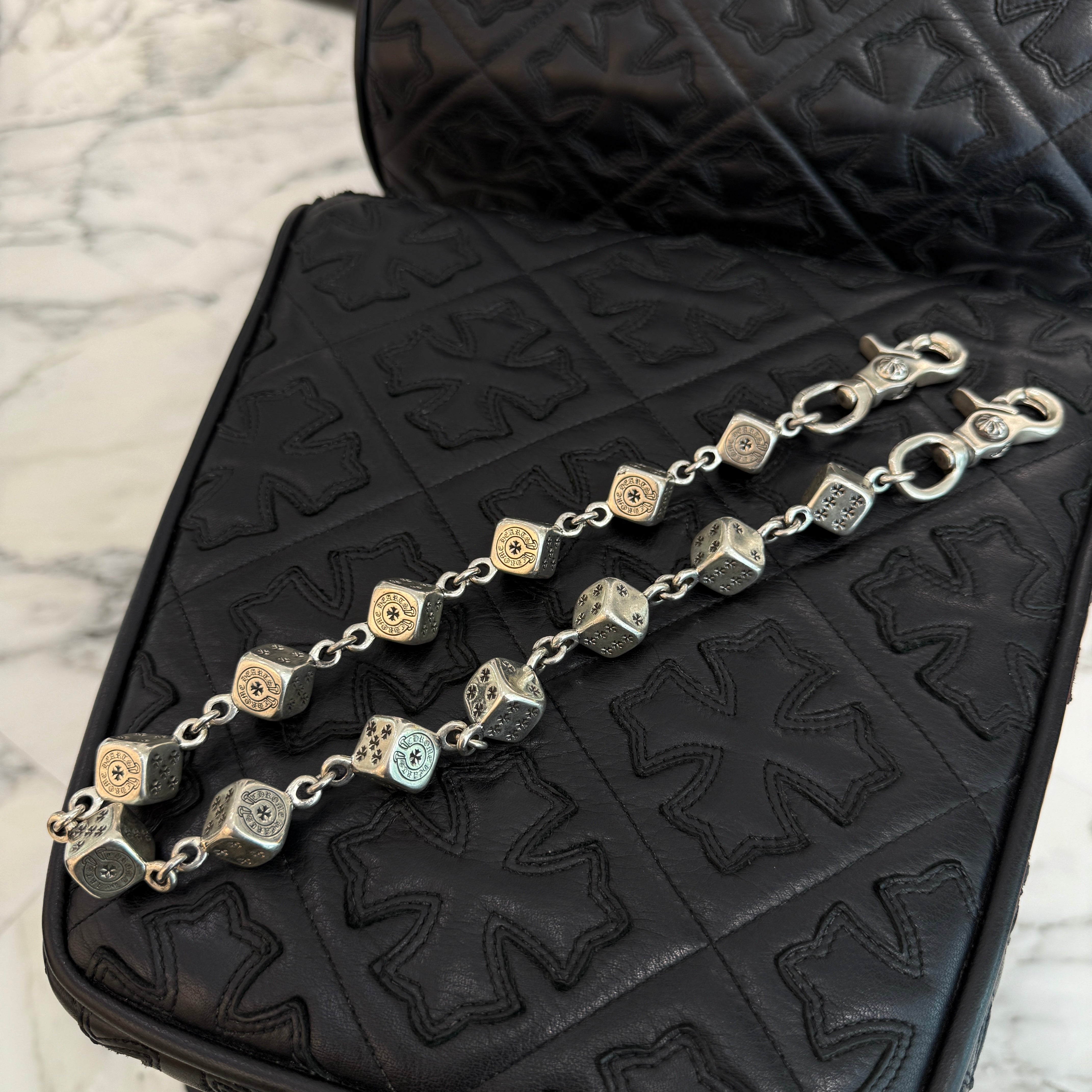CHROME HEARTS 2 CLIP DICE Wallet Chain 13 LINKS クロムハーツ 2クリップ ダイス ウォレットチェーン 13リンク