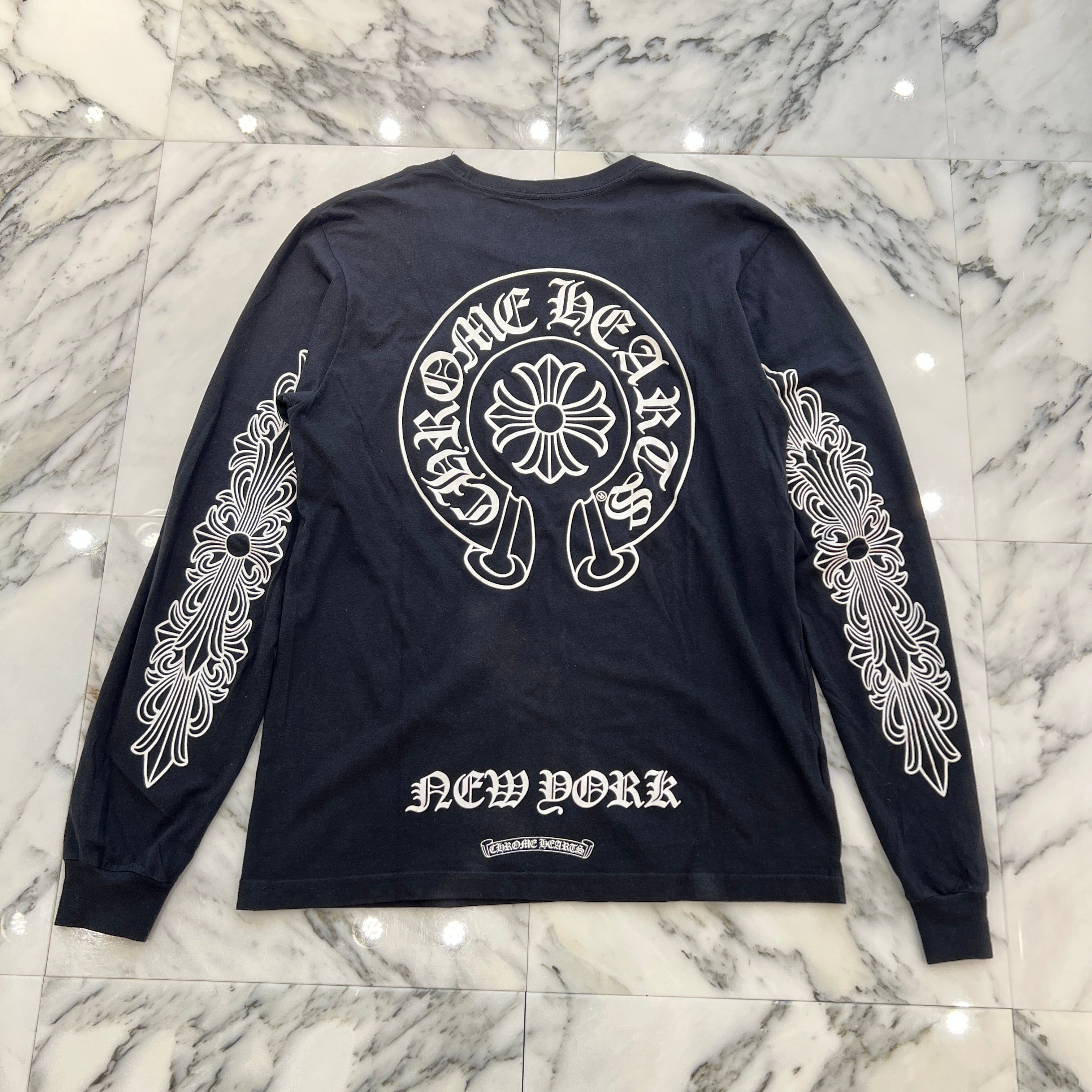 CHROME HEARTS NEW YORK Limited Horseshoe Long Sleeve Tee Size M クロムハーツ ニューヨーク限定 ホースシュー ロングスリーブTシャツ サイズM