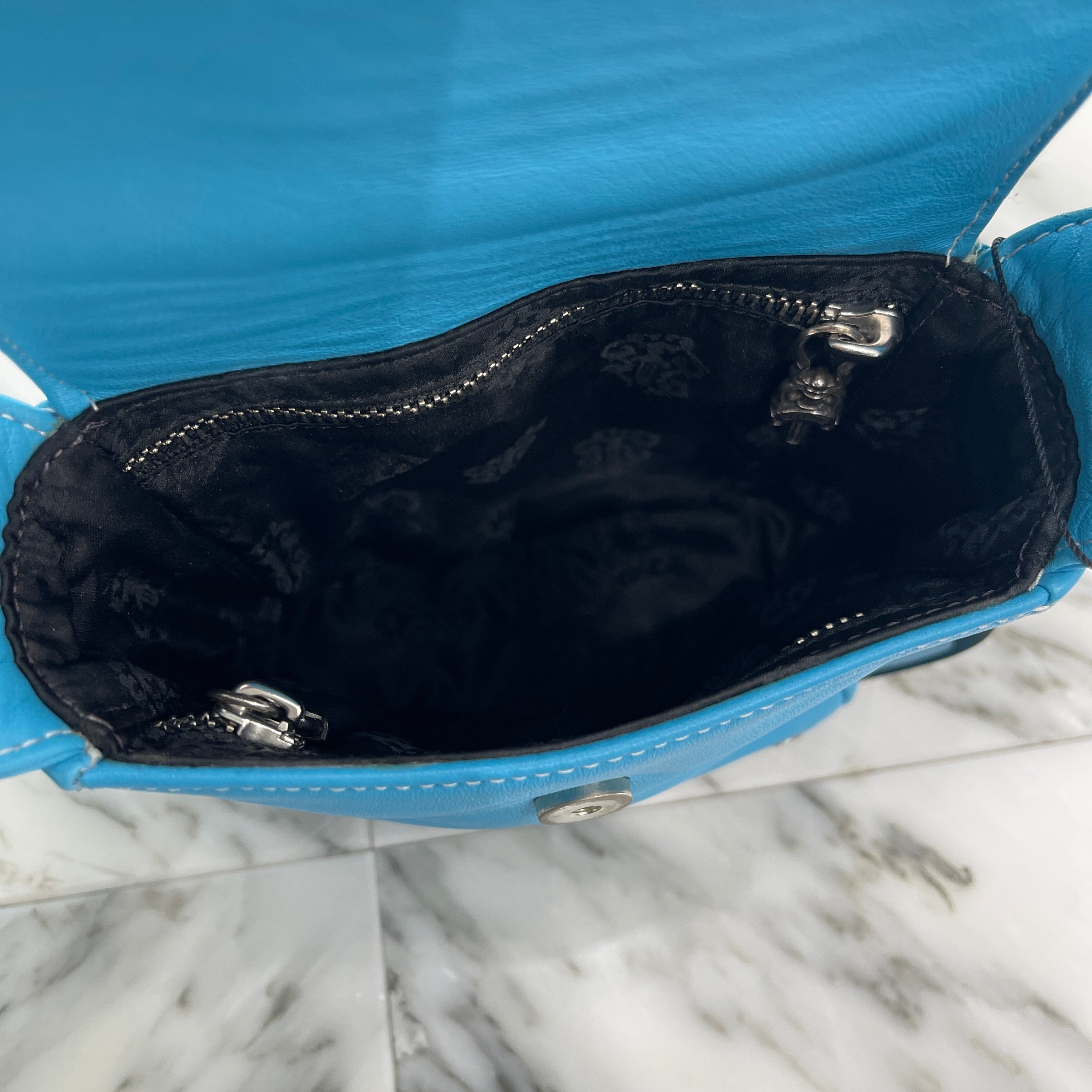 CHROME HEARTS HOT POT CH Plus Cross Ball Leather Shoulder Bag クロムハーツ ホットポット CHプラス クロスボール レザーショルダーバッグ