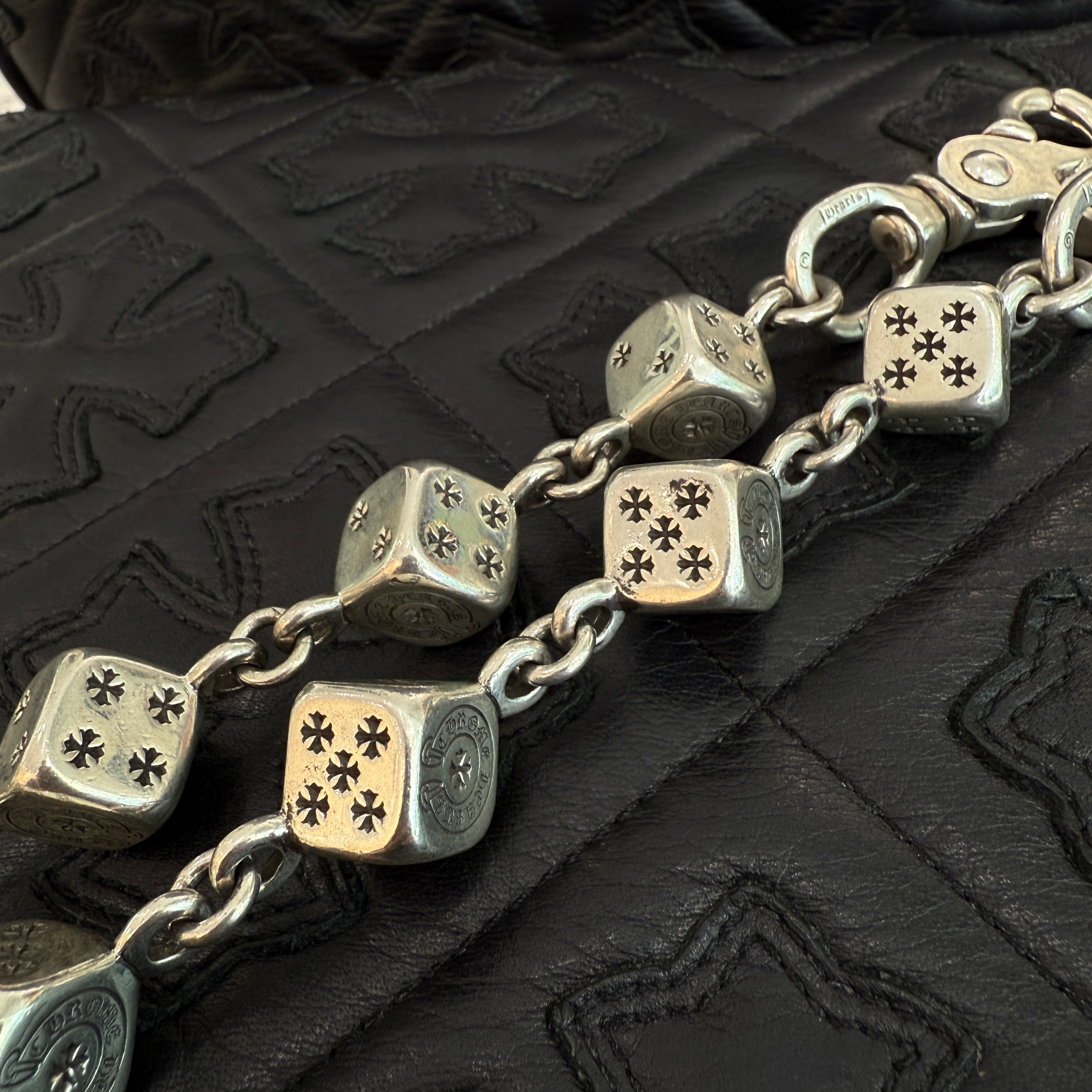 CHROME HEARTS 2 CLIP DICE Wallet Chain 13 LINKS クロムハーツ 2クリップ ダイス ウォレットチェーン 13リンク