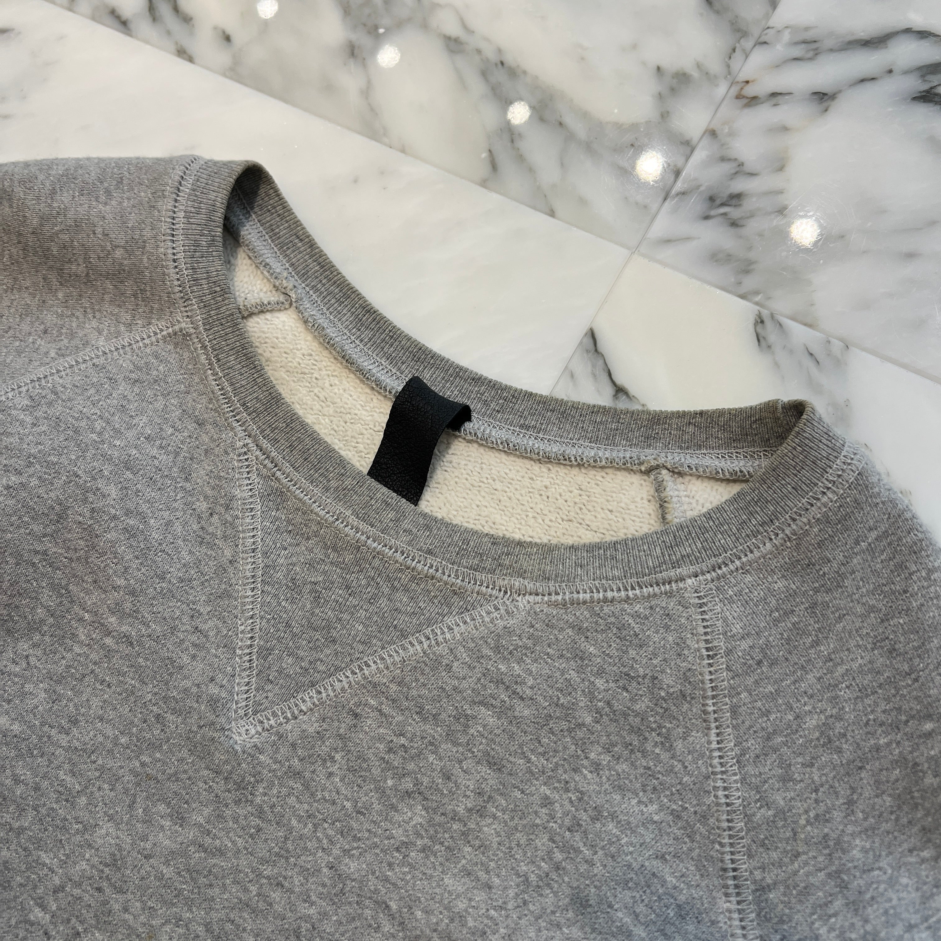 CHROME HEARTS Y NOT Cemetery Cross Leather Patch Sweatshirt