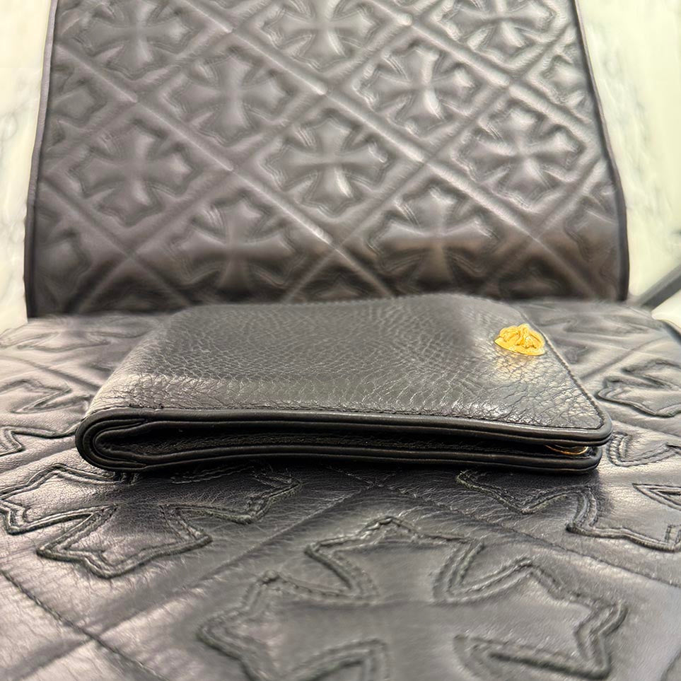 CHROME HEARTS 22K ONE SNAP Leather Wallet クロムハーツ 22K 1スナップ レザーウォレット