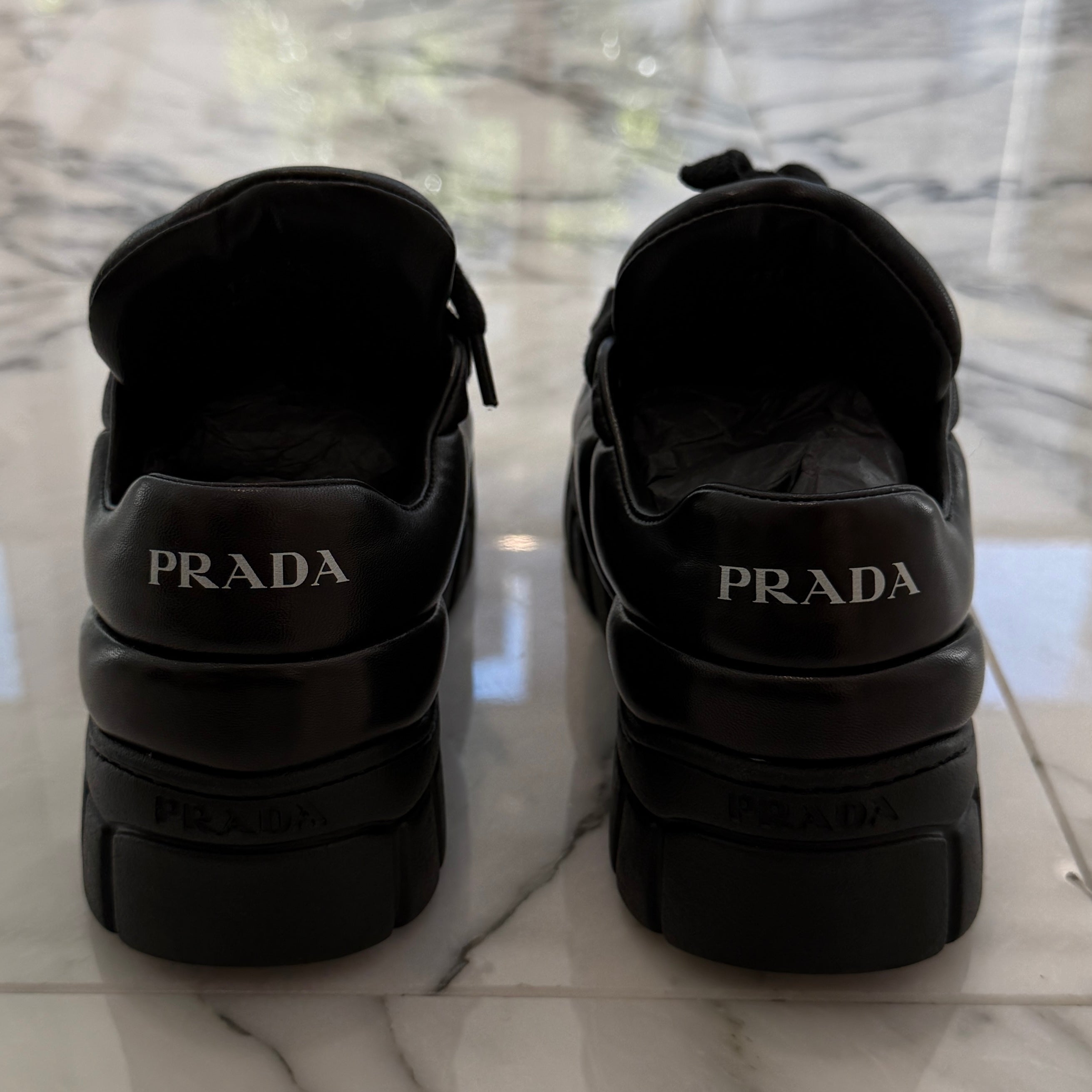 PRADA 2024SS Padded Nappa Leather Lace Up sneakers 1E136N Size 35(22.0cm) プラダ パデッドナッパレザー レースアップスニーカー サイズ35(22.0cm)