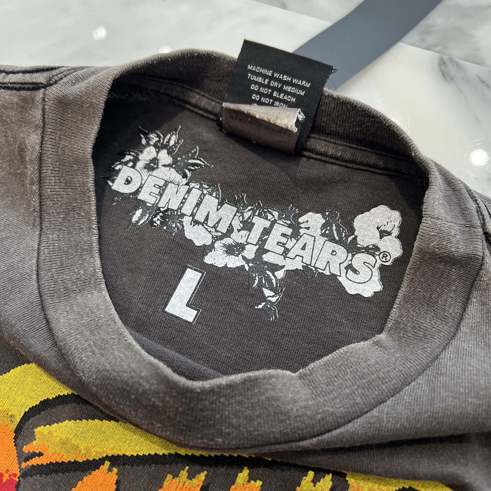 SAINT Mxxxxxx × DENIM TEARS 2021SS "Street Fighter II" Print Tee SM-S21-0000-049 Size L セントマイケル×デニムティアーズ "ストリートファイター II" プリントTシャツ サイズL