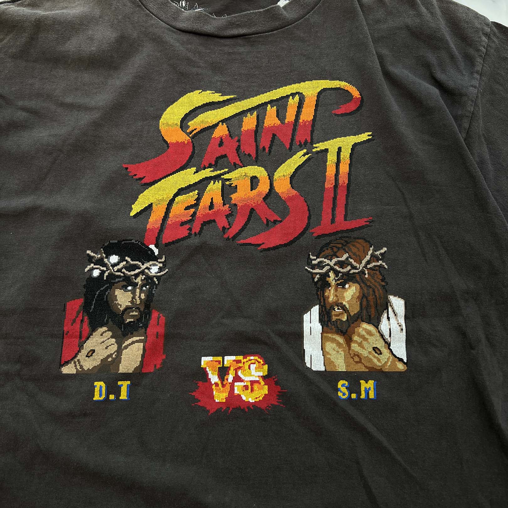 SAINT Mxxxxxx × DENIM TEARS 2021SS "Street Fighter II" Print Tee SM-S21-0000-049 Size L セントマイケル×デニムティアーズ "ストリートファイター II" プリントTシャツ サイズL