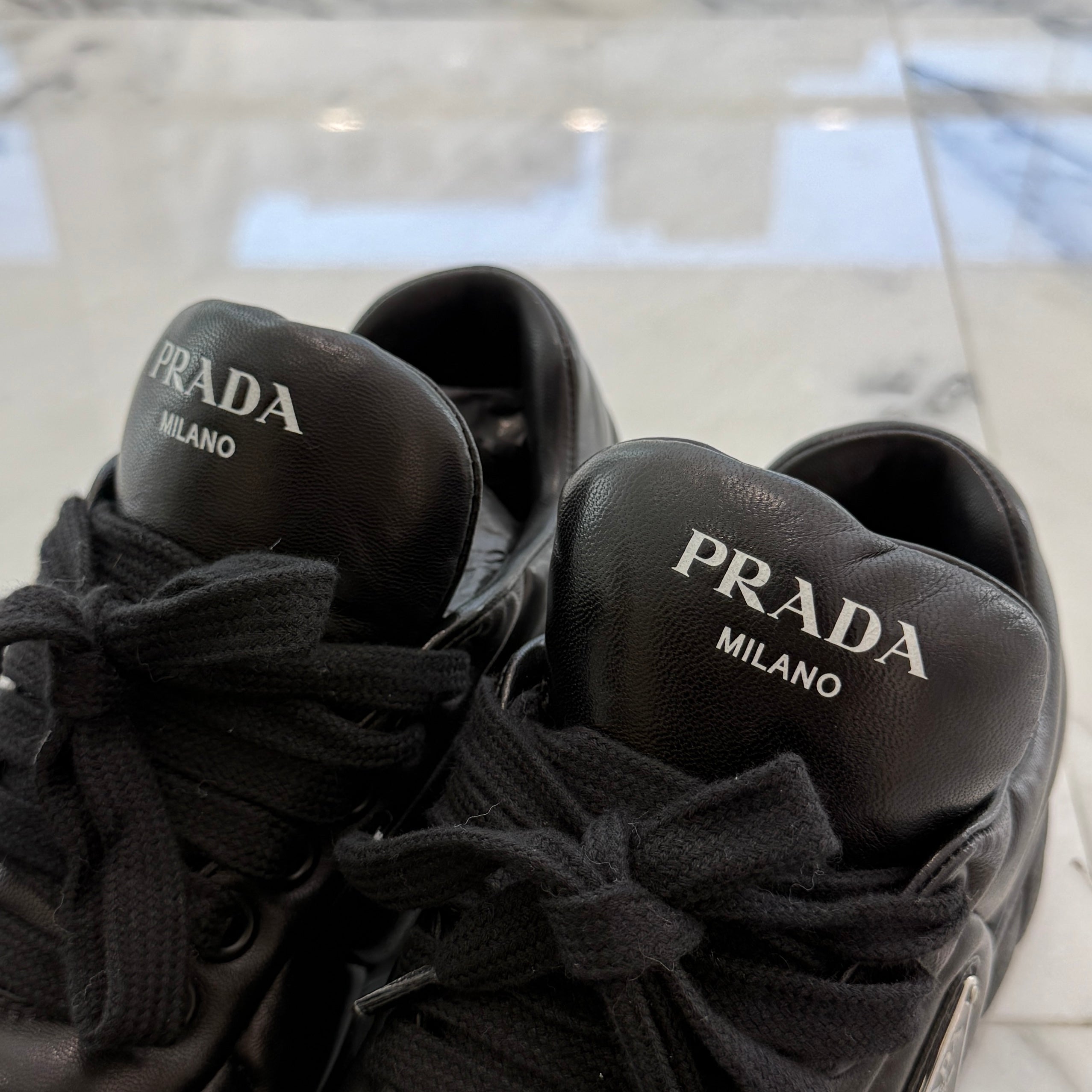 PRADA 2024SS Padded Nappa Leather Lace Up sneakers 1E136N Size 35(22.0cm) プラダ パデッドナッパレザー レースアップスニーカー サイズ35(22.0cm)