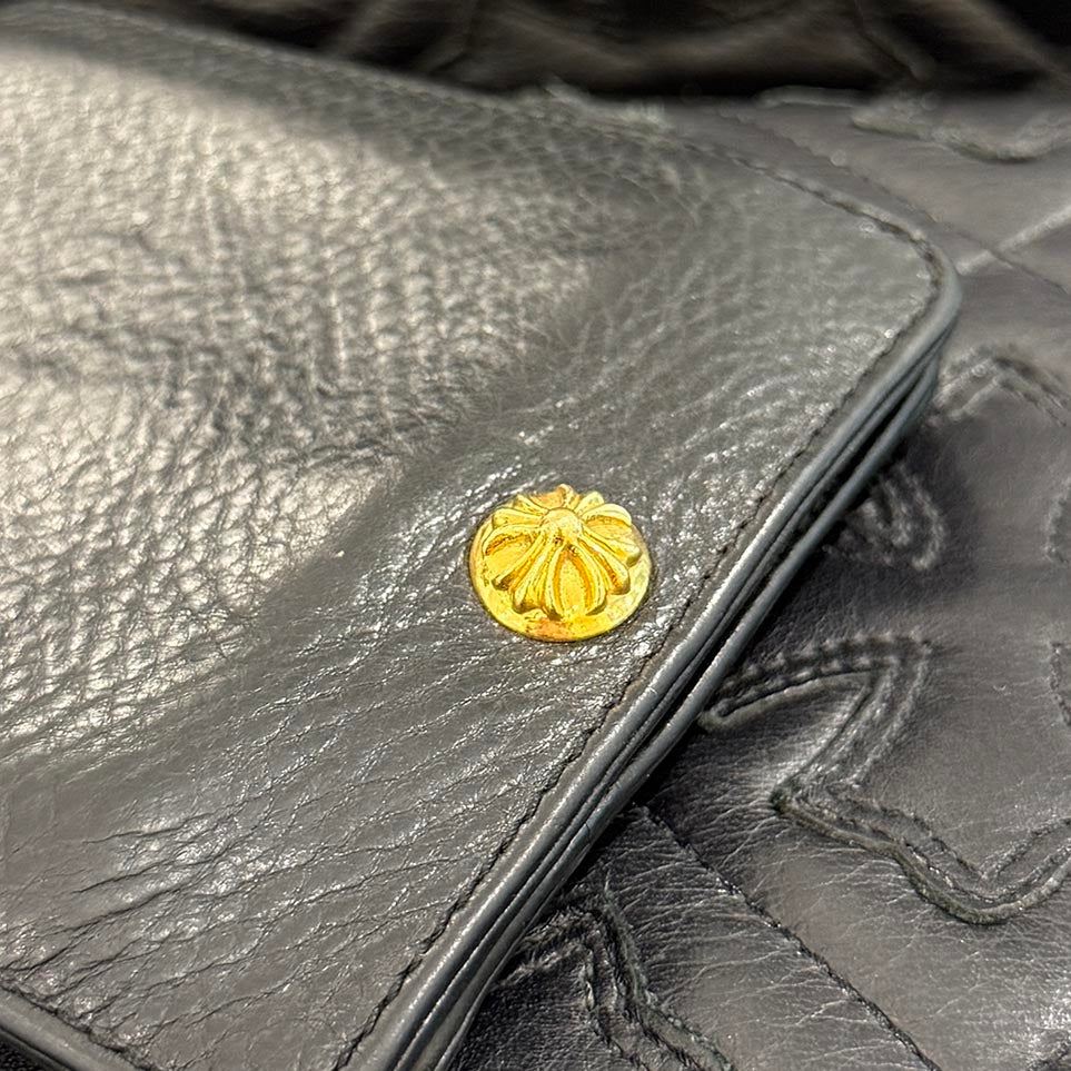 CHROME HEARTS 22K ONE SNAP Leather Wallet クロムハーツ 22K 1スナップ レザーウォレット