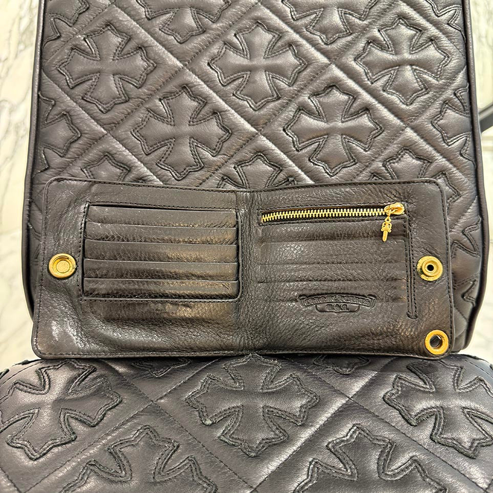 CHROME HEARTS 22K ONE SNAP Leather Wallet クロムハーツ 22K 1スナップ レザーウォレット
