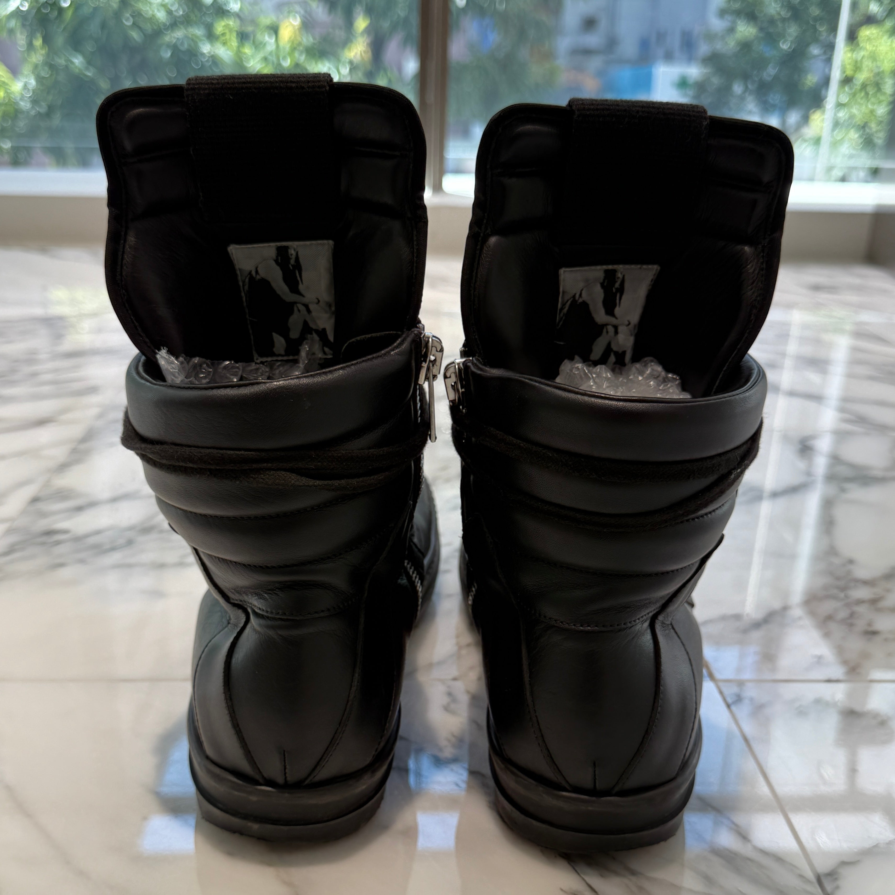 Rick Owens Geobasket High Top Leather Sneakers RU14F2894 Size 44（29cm）リックオウェンス ジオバスケット ハイトップ レザースニーカー サイズ44（29cm）