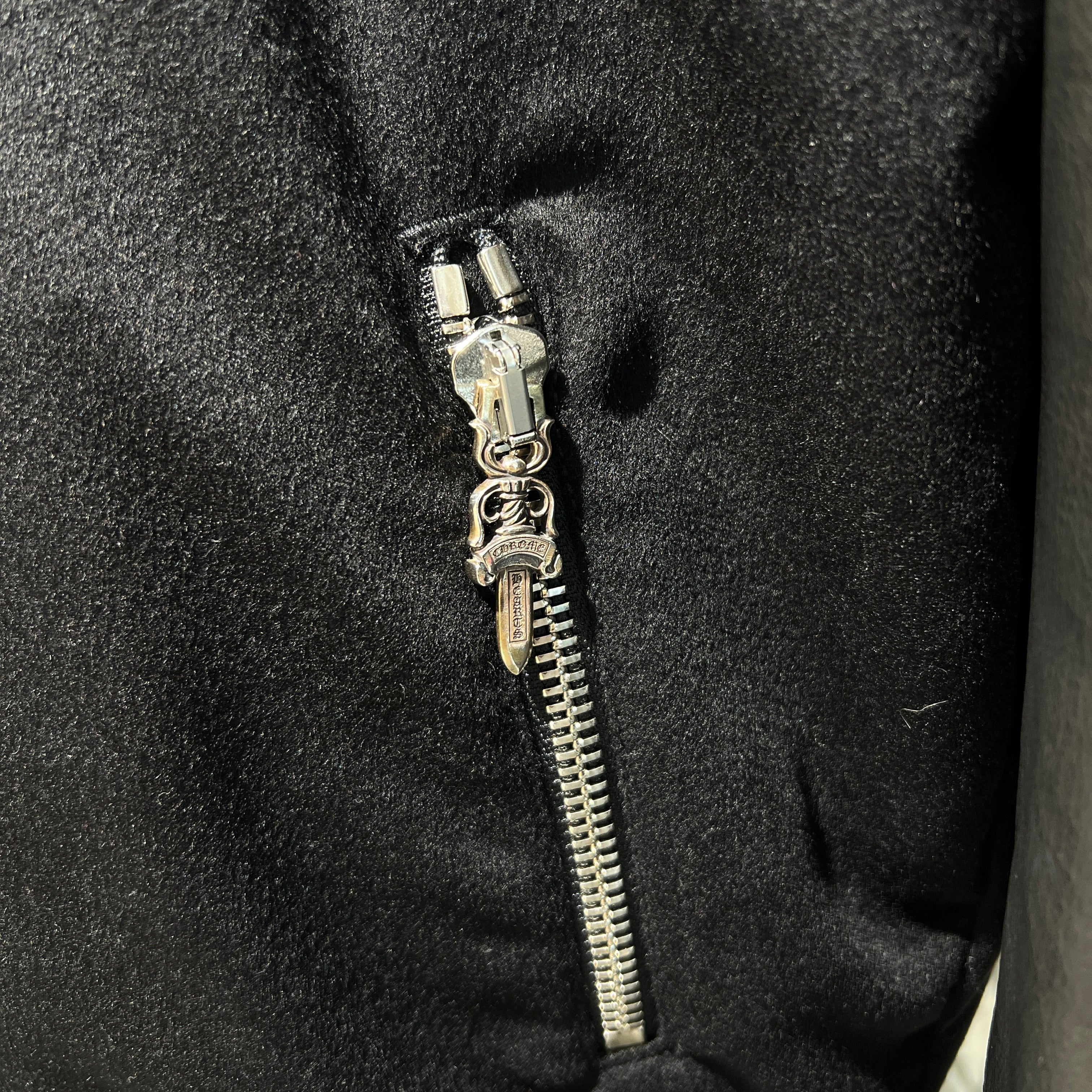 CHROME HEARTS LETTERMAN Cemetery Cross Patch Blouson Jacket Size L クロムハーツ レターマン セメタリークロスパッチ ブルゾンジャケット サイズL