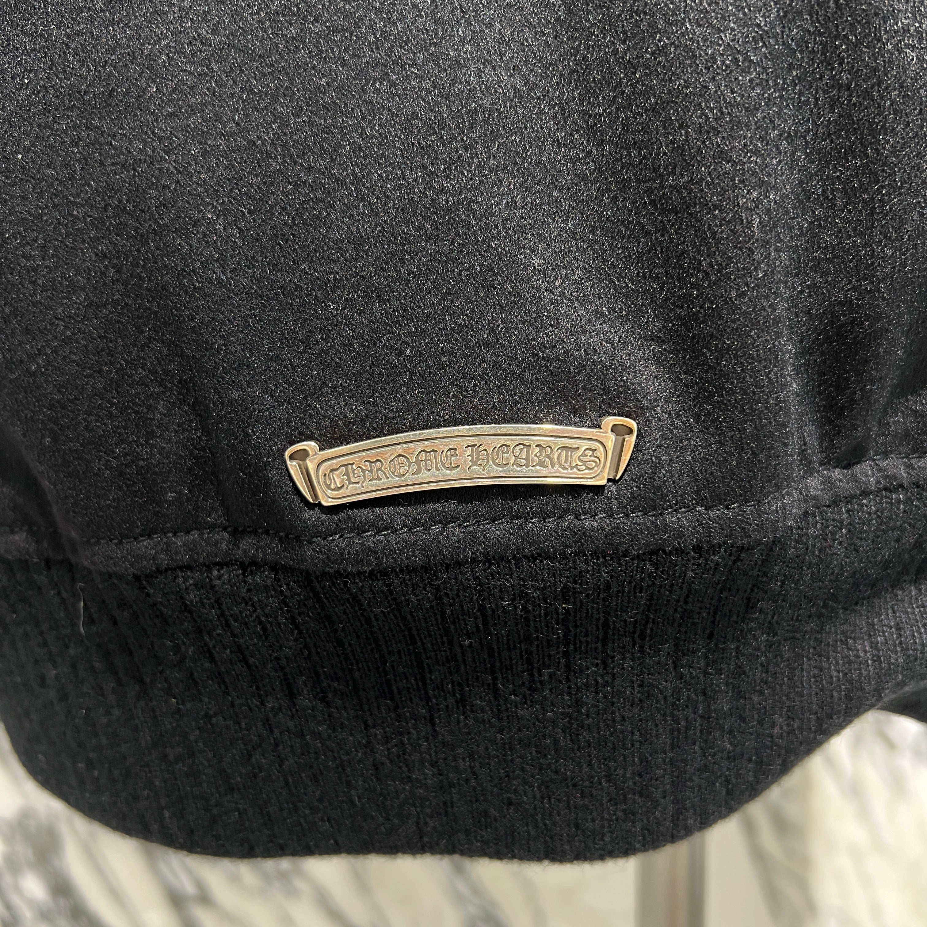 CHROME HEARTS LETTERMAN Cemetery Cross Patch Blouson Jacket Size L クロムハーツ レターマン セメタリークロスパッチ ブルゾンジャケット サイズL