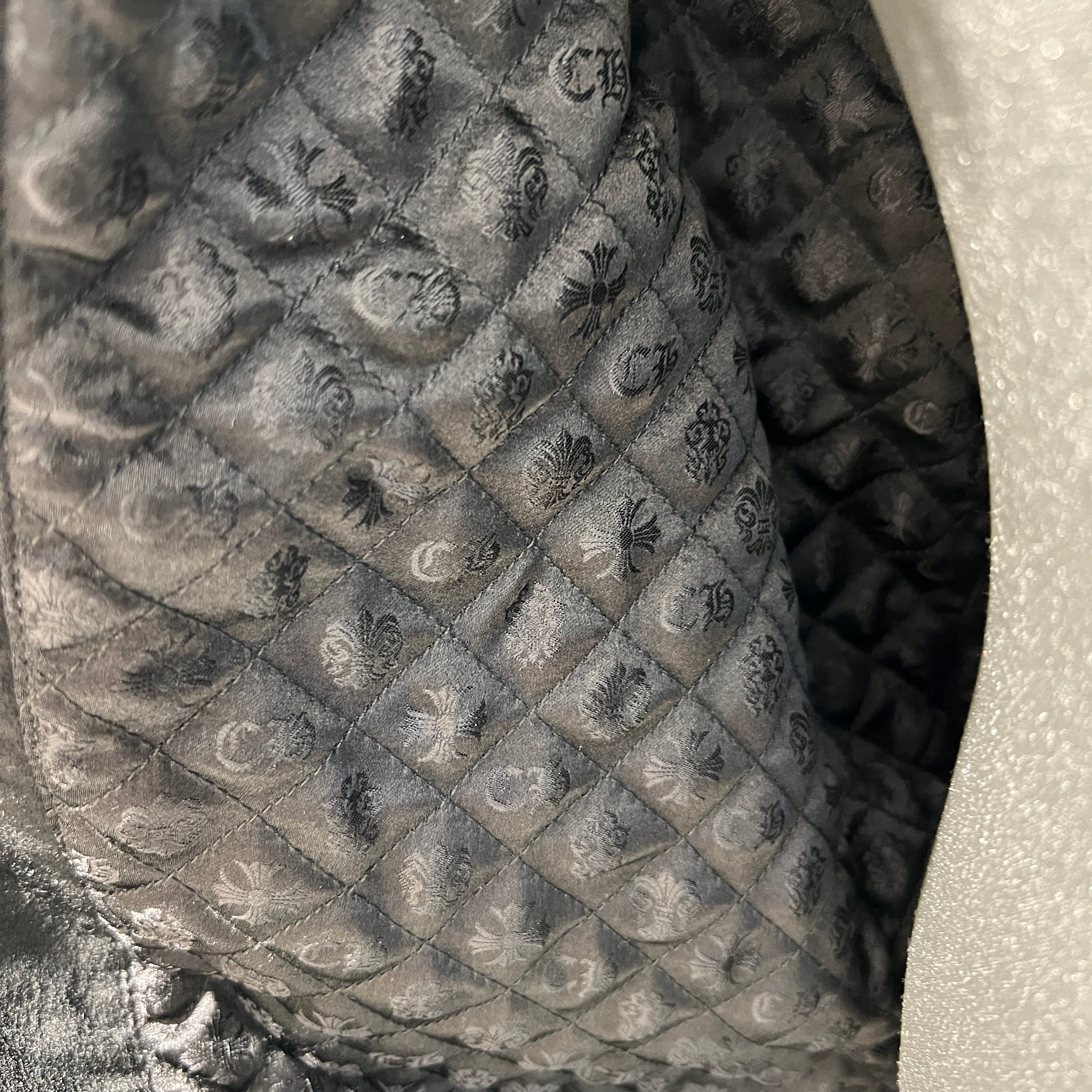 CHROME HEARTS LETTERMAN Cemetery Cross Patch Blouson Jacket Size L クロムハーツ レターマン セメタリークロスパッチ ブルゾンジャケット サイズL